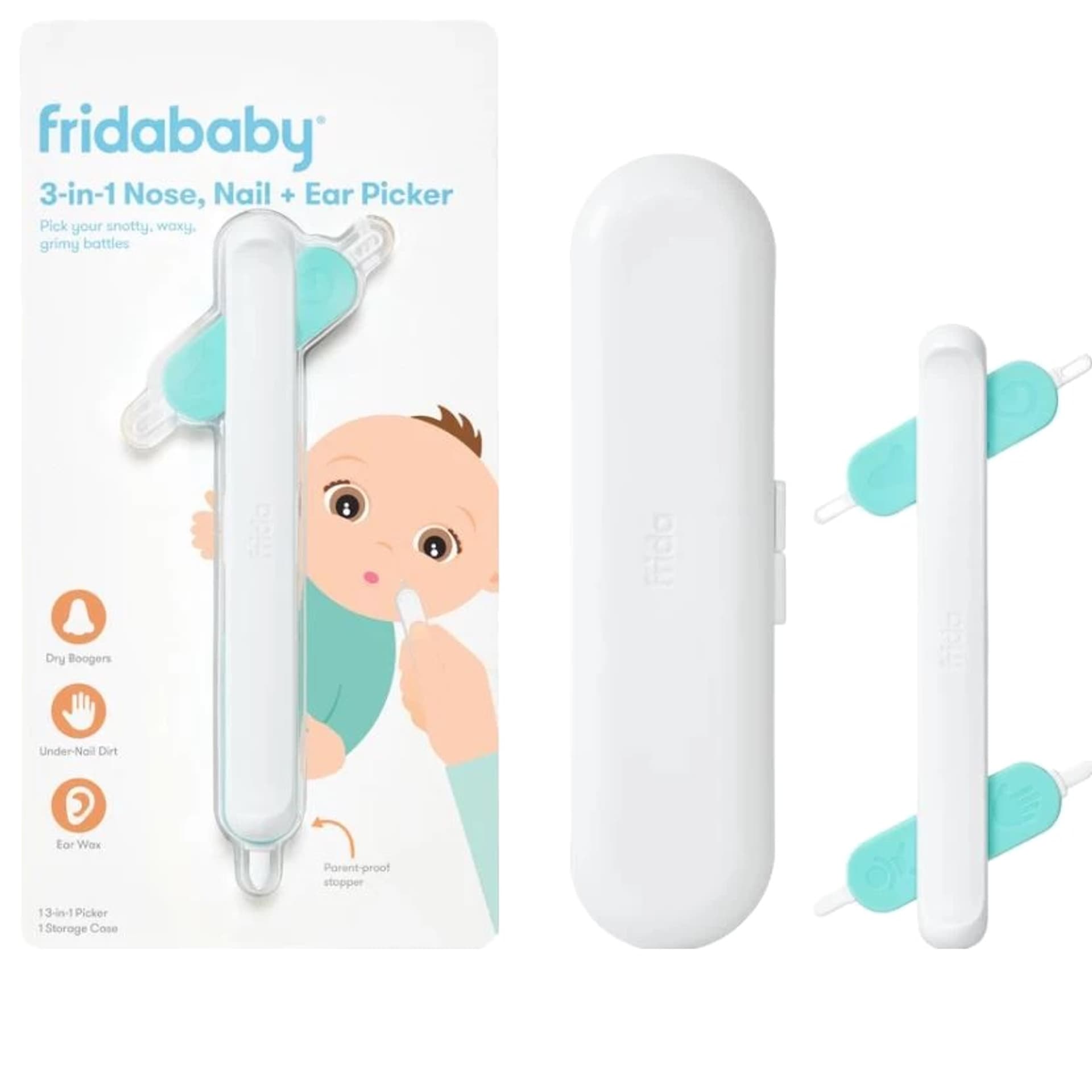 

FRIDA Frida Baby 3-in-1 Nose, Nail + Ear Picker Czyścik 3w1 do noska, paznokci i uszu
