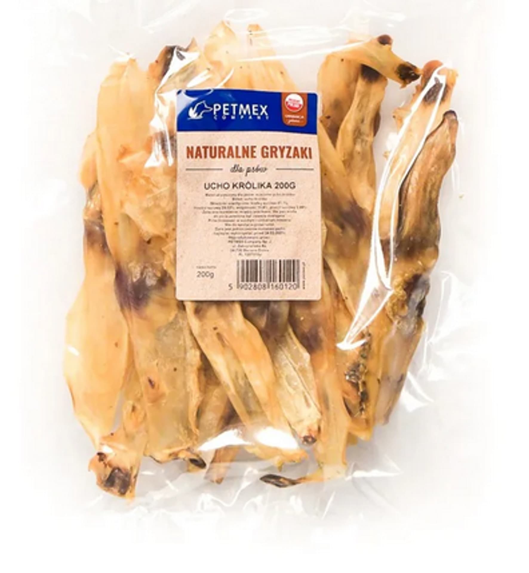 

Gryzak dla psów PETMEX Ucho Królika 200g