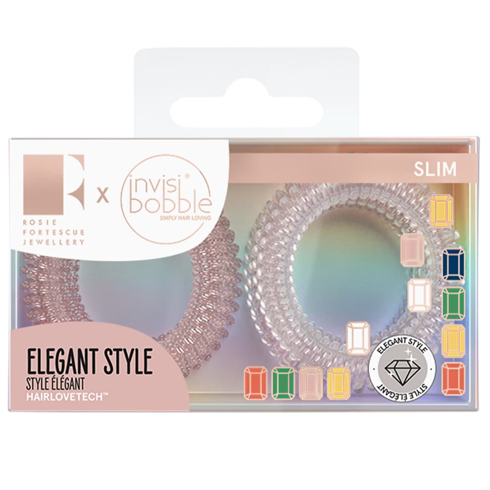

INVISIBOBBLE SET The Elegant Hair Ring Slim zestaw gumek do włosów Pink Glasess