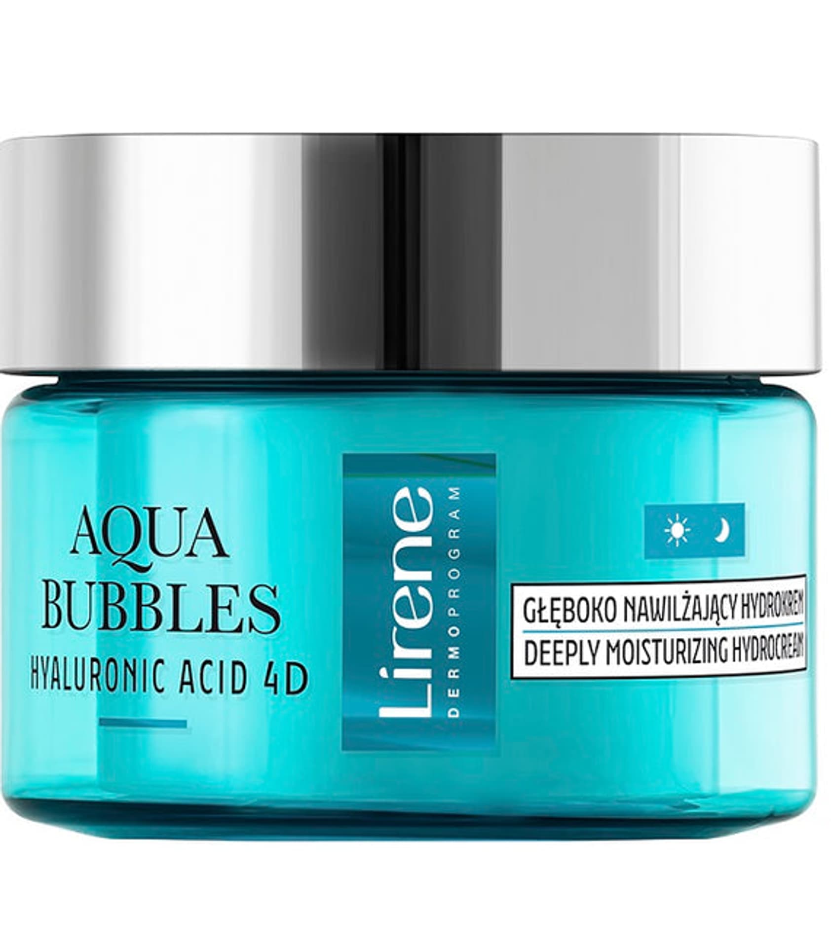 

LIRENE Aqua Bubbles Hyaluronic Acid 4D głęboko nawilżający hydrokrem do każdego rodzaju skóry 50ml