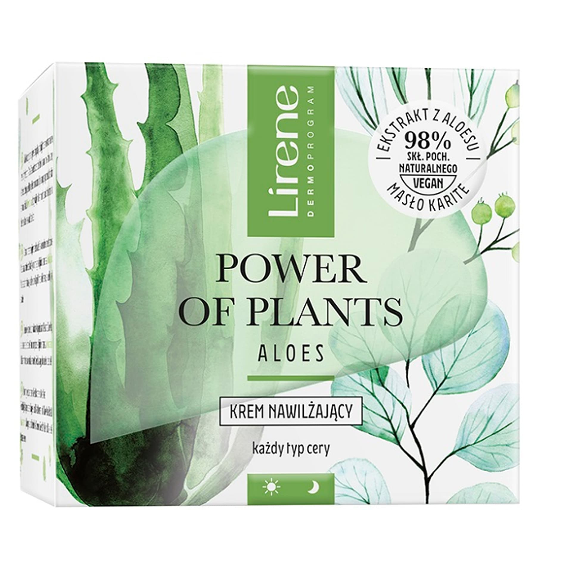

LIRENE Power of Plants krem nawilżający do każdego rodzaju skóry Aloes 50ml