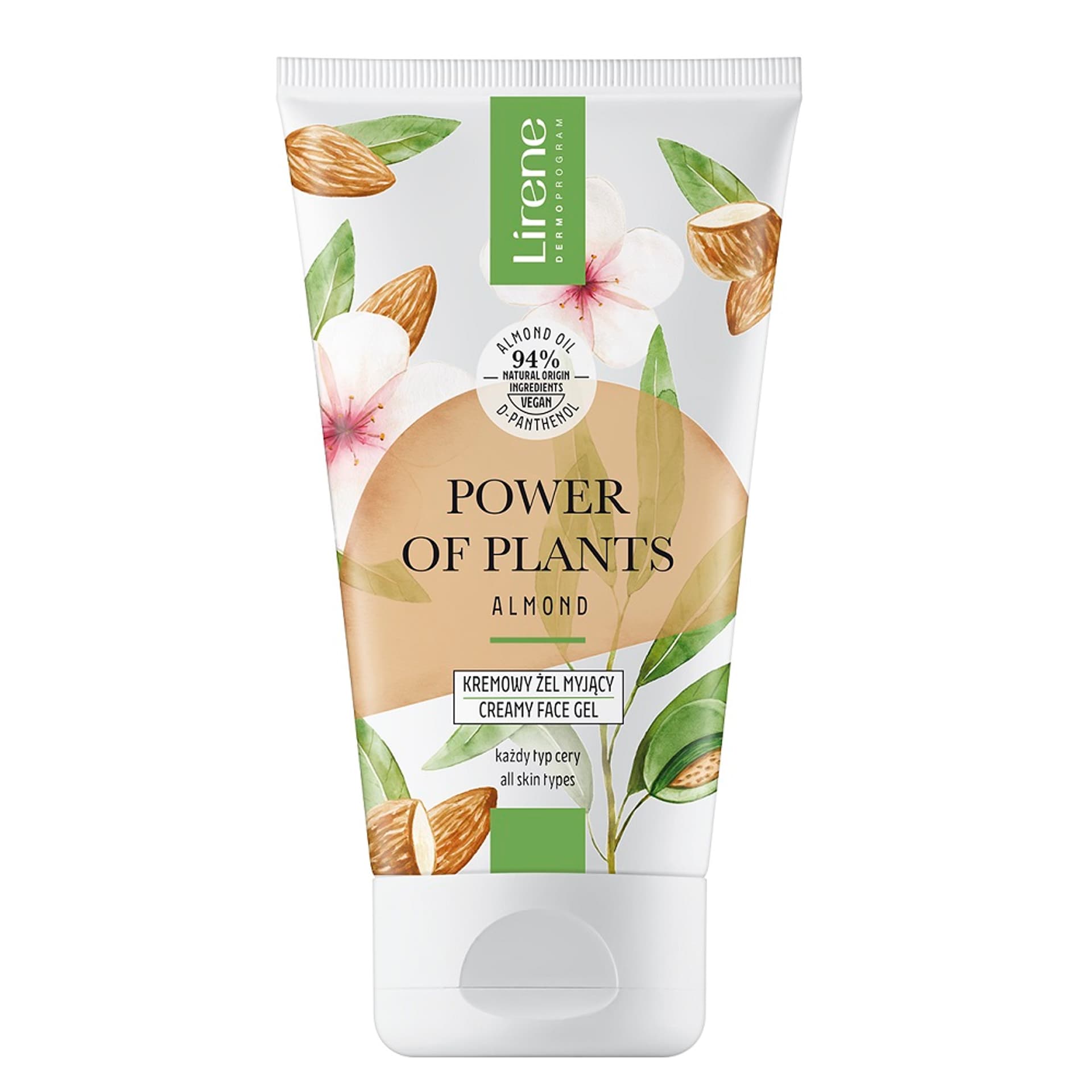 

LIRENE Power of Plants kremowy żel myjący do każdego rodzaju skóry Migdał 150ml