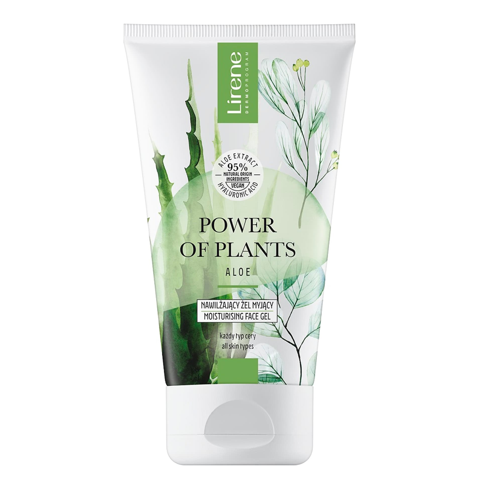

LIRENE Power of Plants nawilżający żel myjący do każdego rodzaju skóry Aloes 150ml