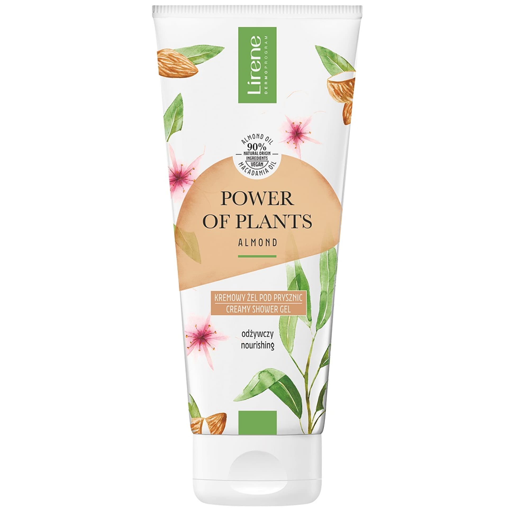 

LIRENE Power of Plants odżywczy kremowy żel pod prysznic Migdał 200ml