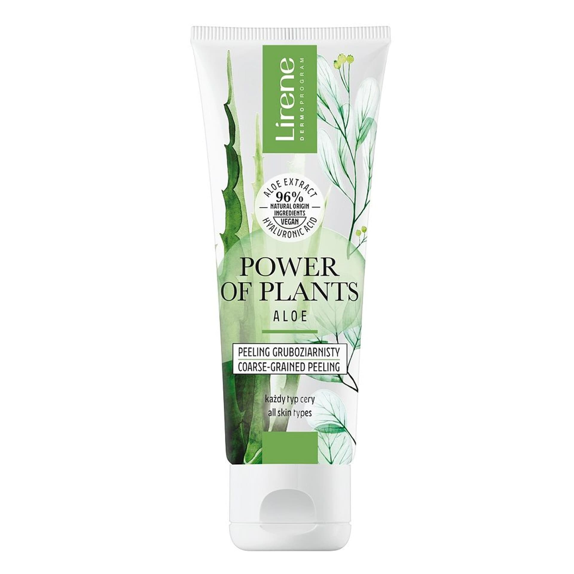 

LIRENE Power of Plants peeling gruboziarnisty do każdego rodzaju skóry Aloes 75ml