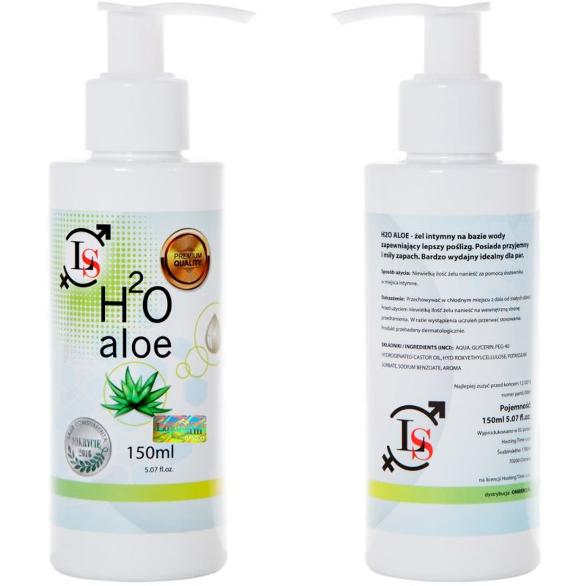 

Lubrykant H2O Aloe 150 ml LoveStim