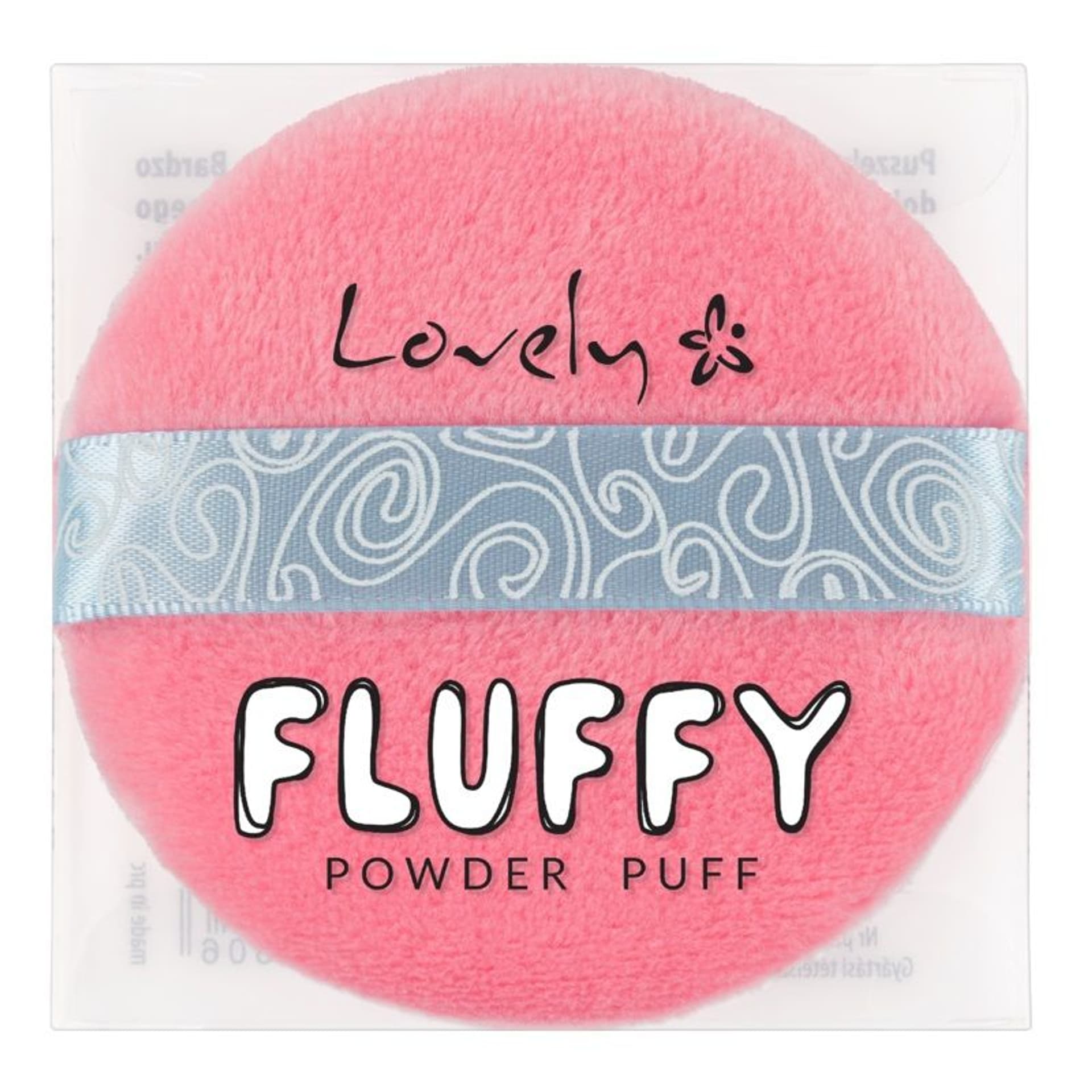 

LOVELY Fluffy Powder Puff puszek do aplikacji pudru Róż