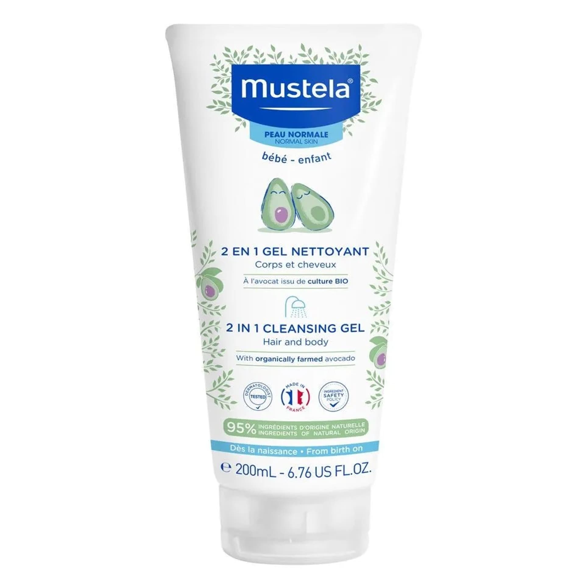 

MUSTELA Bebe Enfant 2in1 Cleansing Gel HairBody Shampoo szampon i żel pod prysznic 200ml