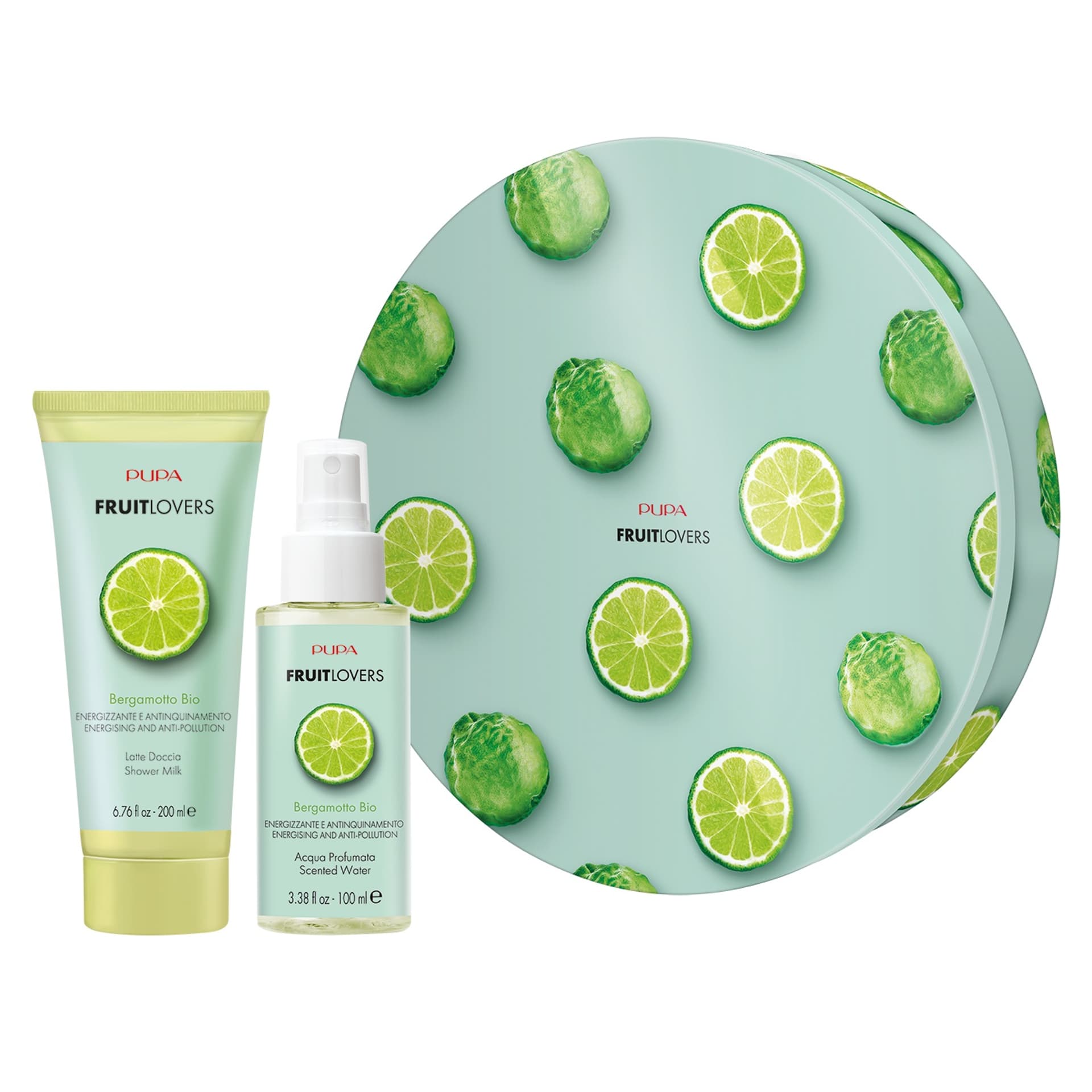 

PUPA SET Fruit Lovers Bergamot mleczko pod prysznic 200ml + mgiełka do ciała 100ml