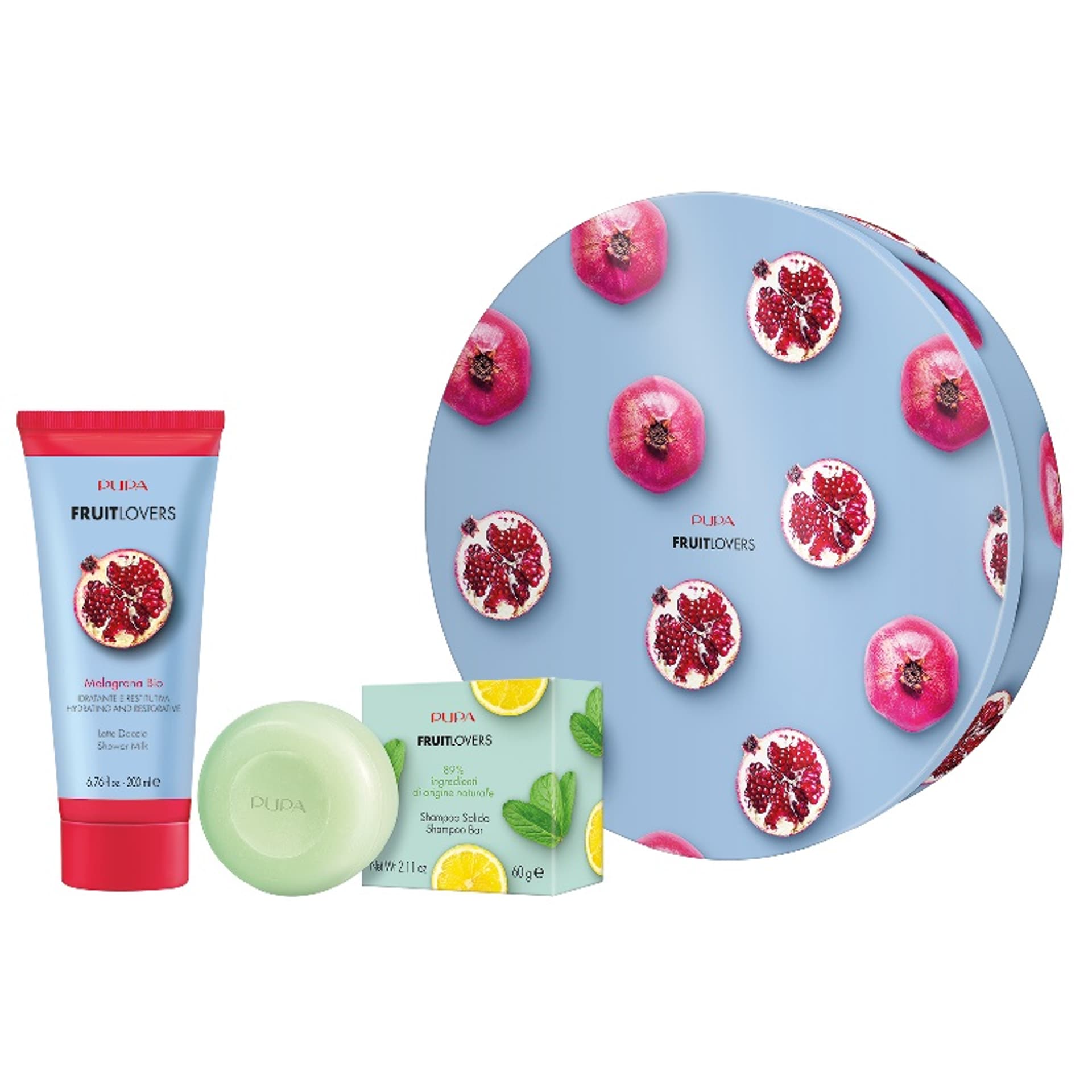

PUPA SET Fruit Lovers Pomegranate żel pod prysznic 200ml + szampon w kostce 60g