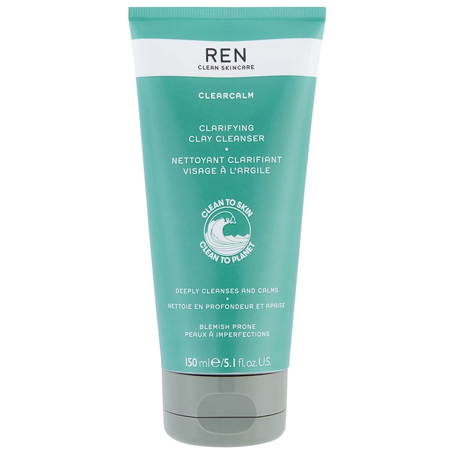 

REN Clearcalm Clarifying Clay Cleanser żel oczyszczający do twarzy 150ml