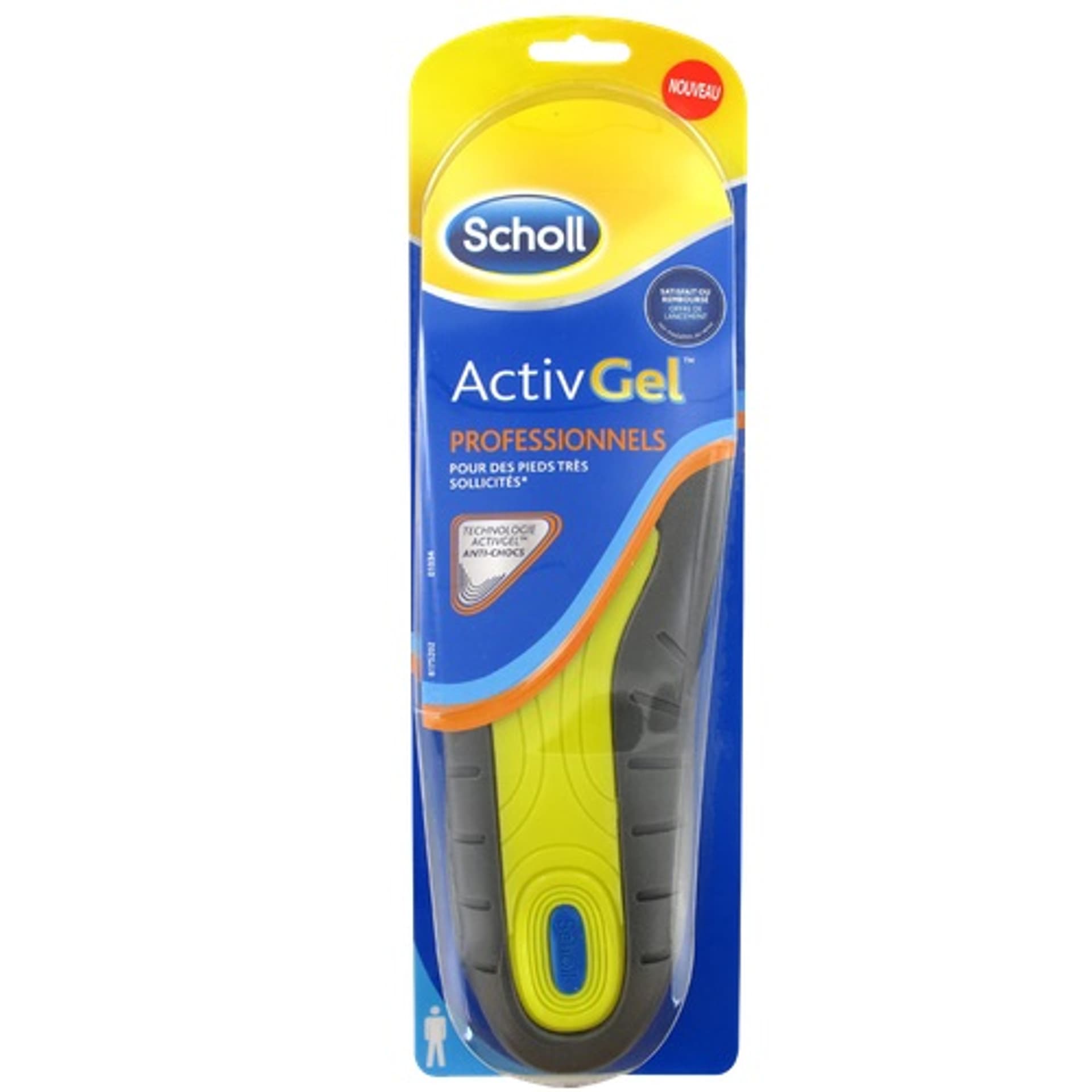 

SCHOLL ActivGel Professionneles wkładki do obuwia do pracy dla mężczyzn 2szt