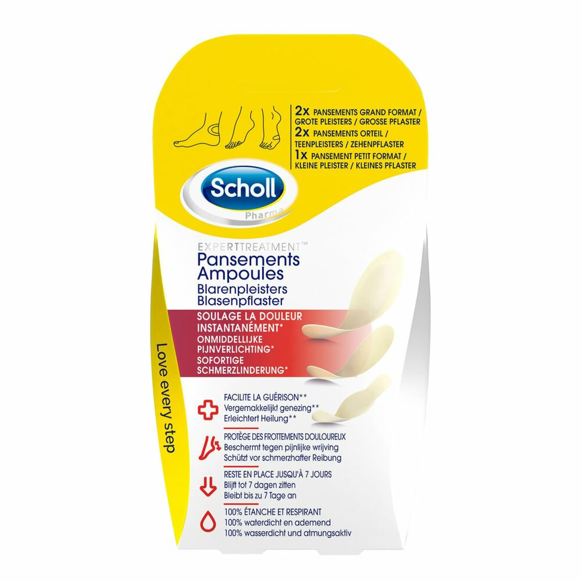 

SCHOLL Heel and Toe Blister Plasters plastry na palce i pięty łagodzące ból Mixed Size 5szt.