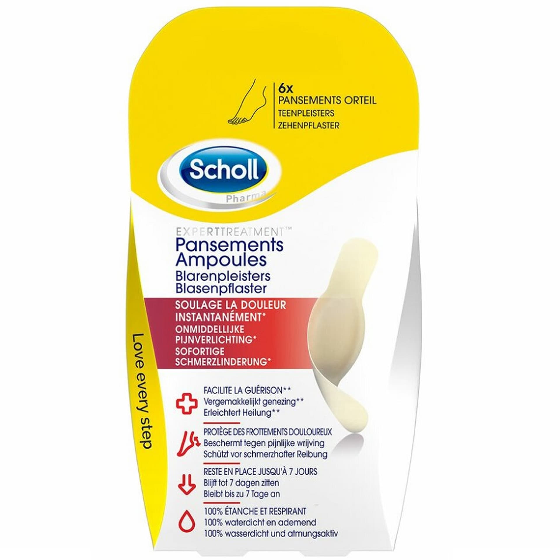 

SCHOLL Toe Blister Plasters plastry na palce łagodzące ból Small Size 6szt.
