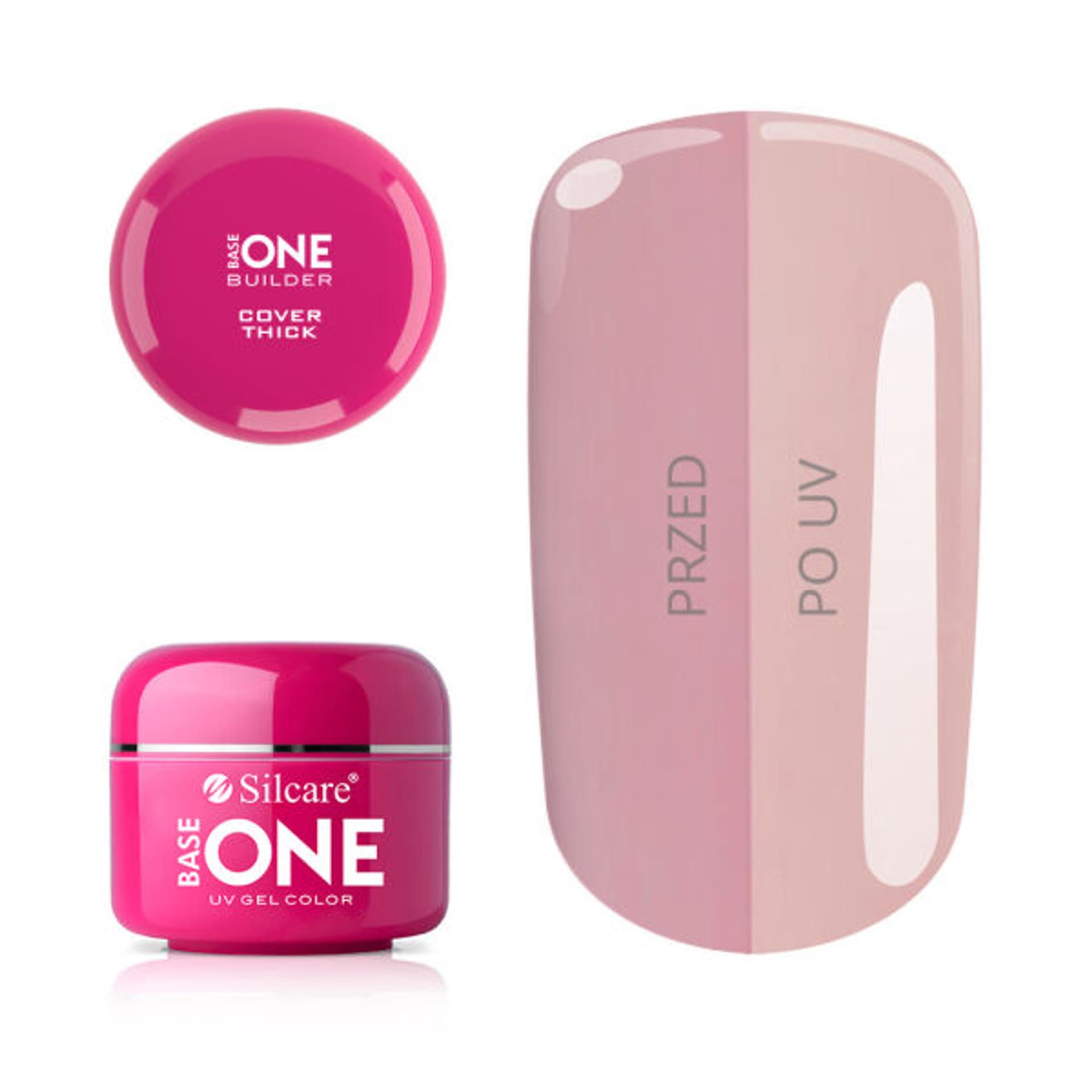 

SILCARE Base One UV Gel Builder żel UV do stylizacji paznokci Cover Thick 5g