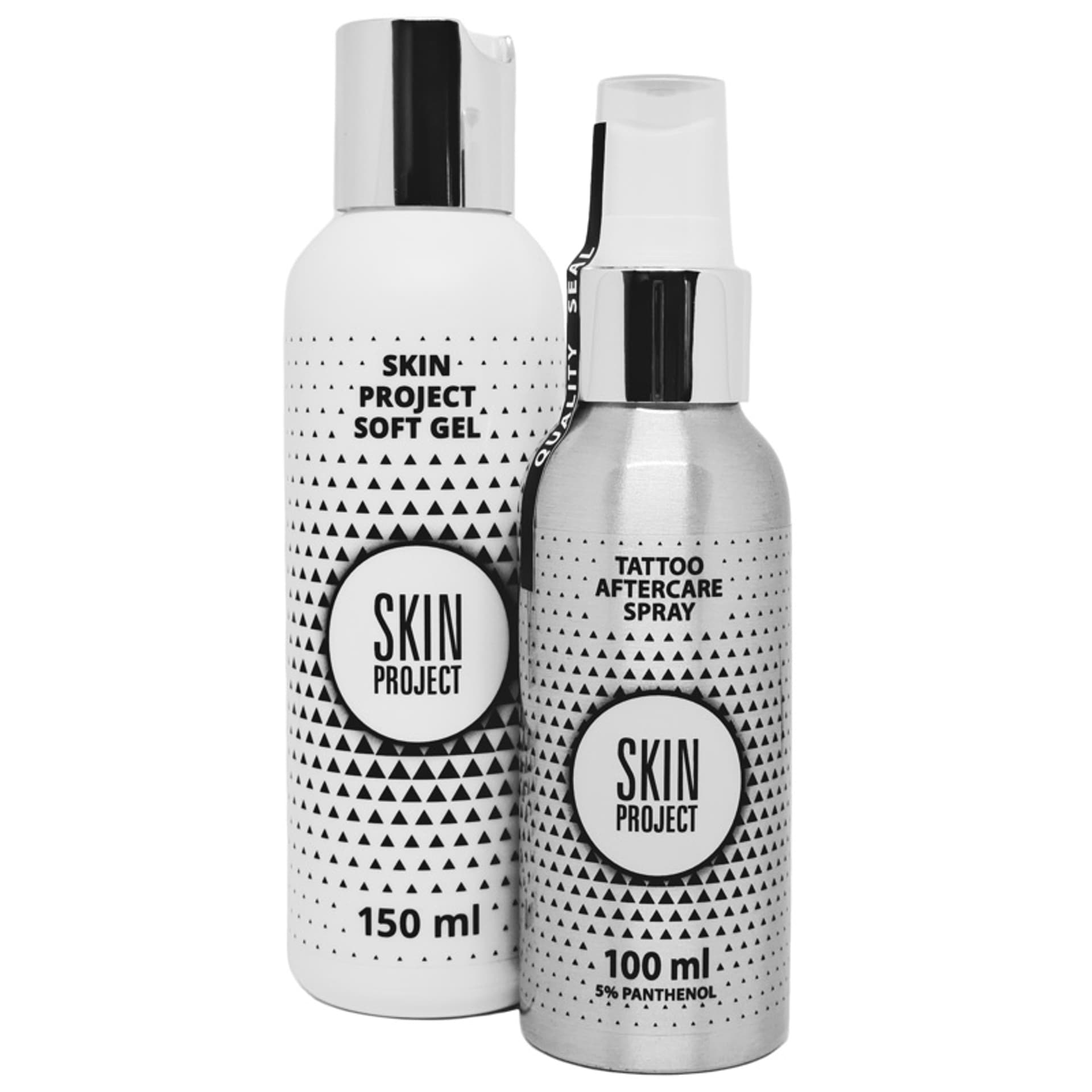 

SKIN PROJECT SET Bundle Soft Gel żel nawilżający do tatuażu 150ml + Tattoo Aftercare Spray emulsja do tatuażu 100ml