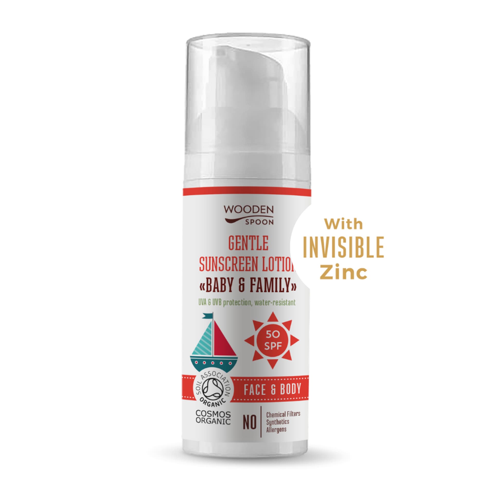 

WOODEN SPOON Gentle Sunscreen Lotion balsam do opalania dla niemowląt i całej rodziny SPF50+ 50ml