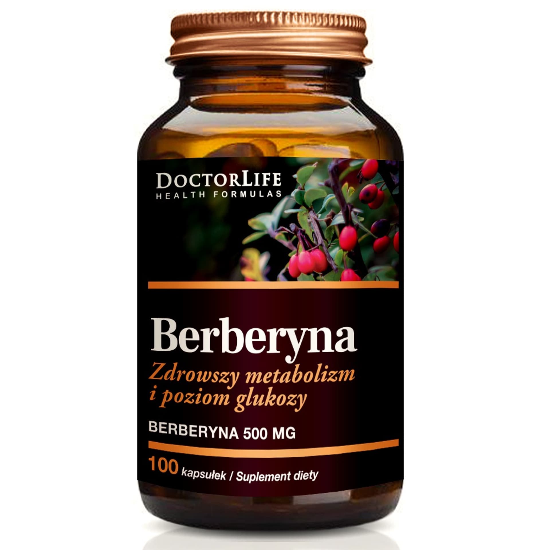 

DOCTOR LIFE Berberine 500mg suplement diety 100 kapsułek