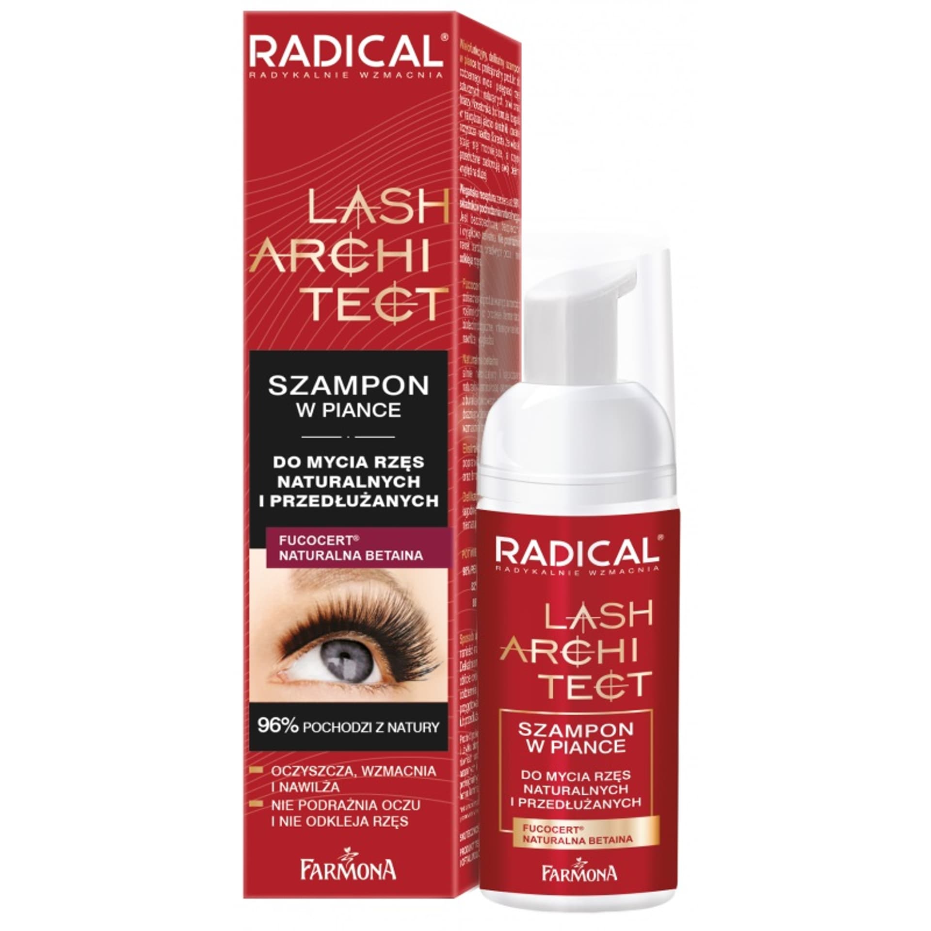 

Farmona Radical Lash Architect Szampon w piance - do mycia rzęs naturalnych i przedłużanych 50ml