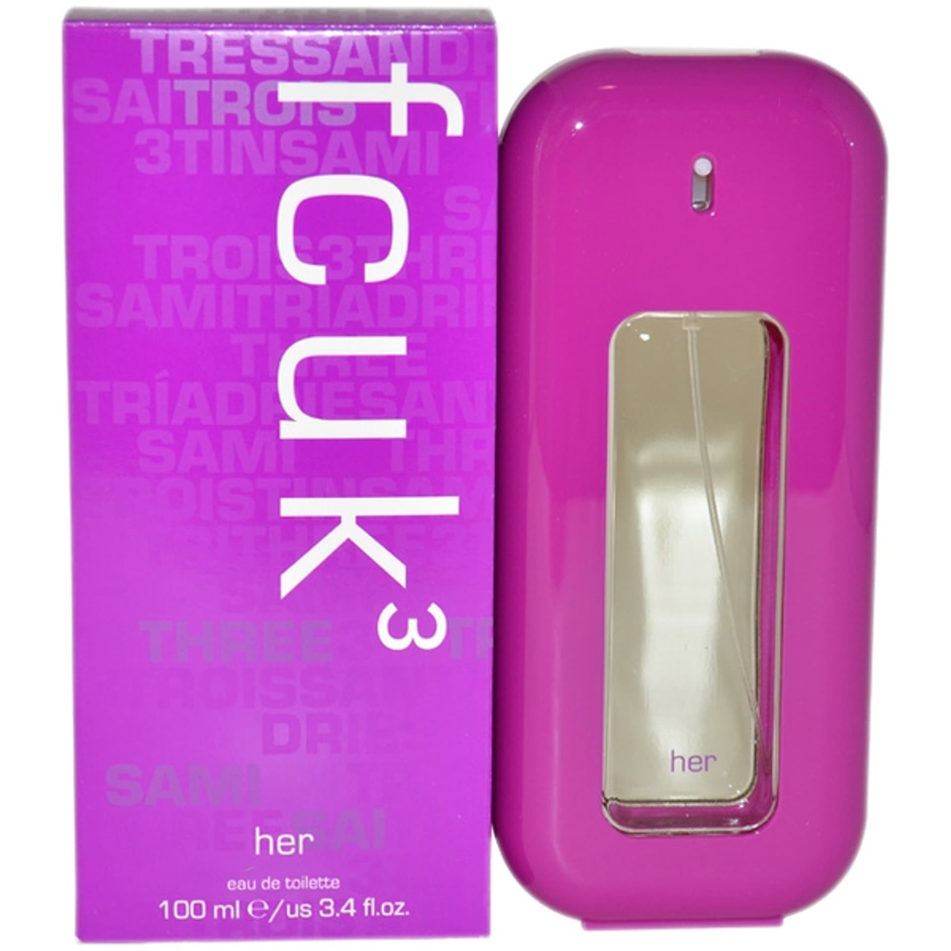 

*FCUK 3 EDT spray 100ml