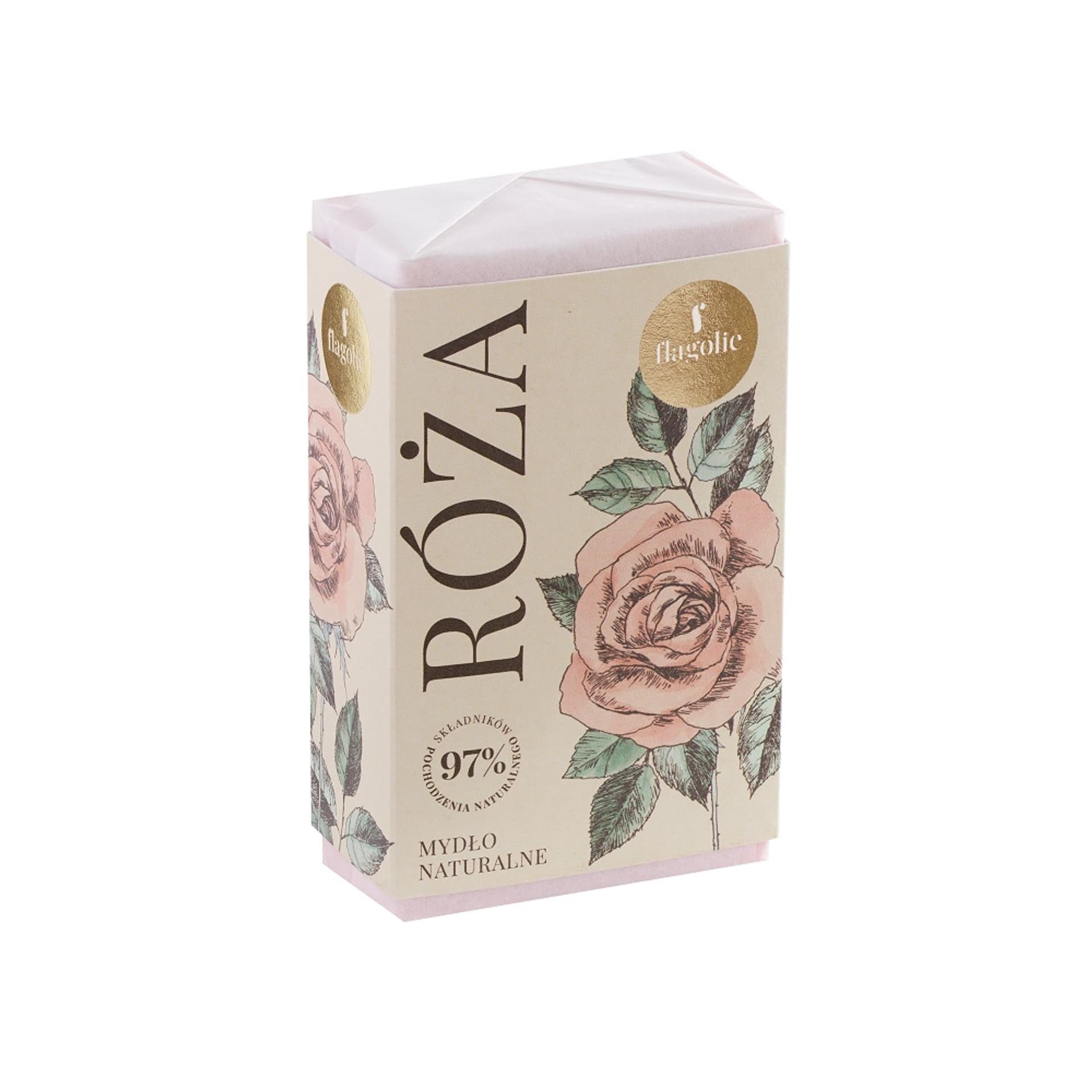 

FLAGOLIE Mydło naturalne Róża 195g