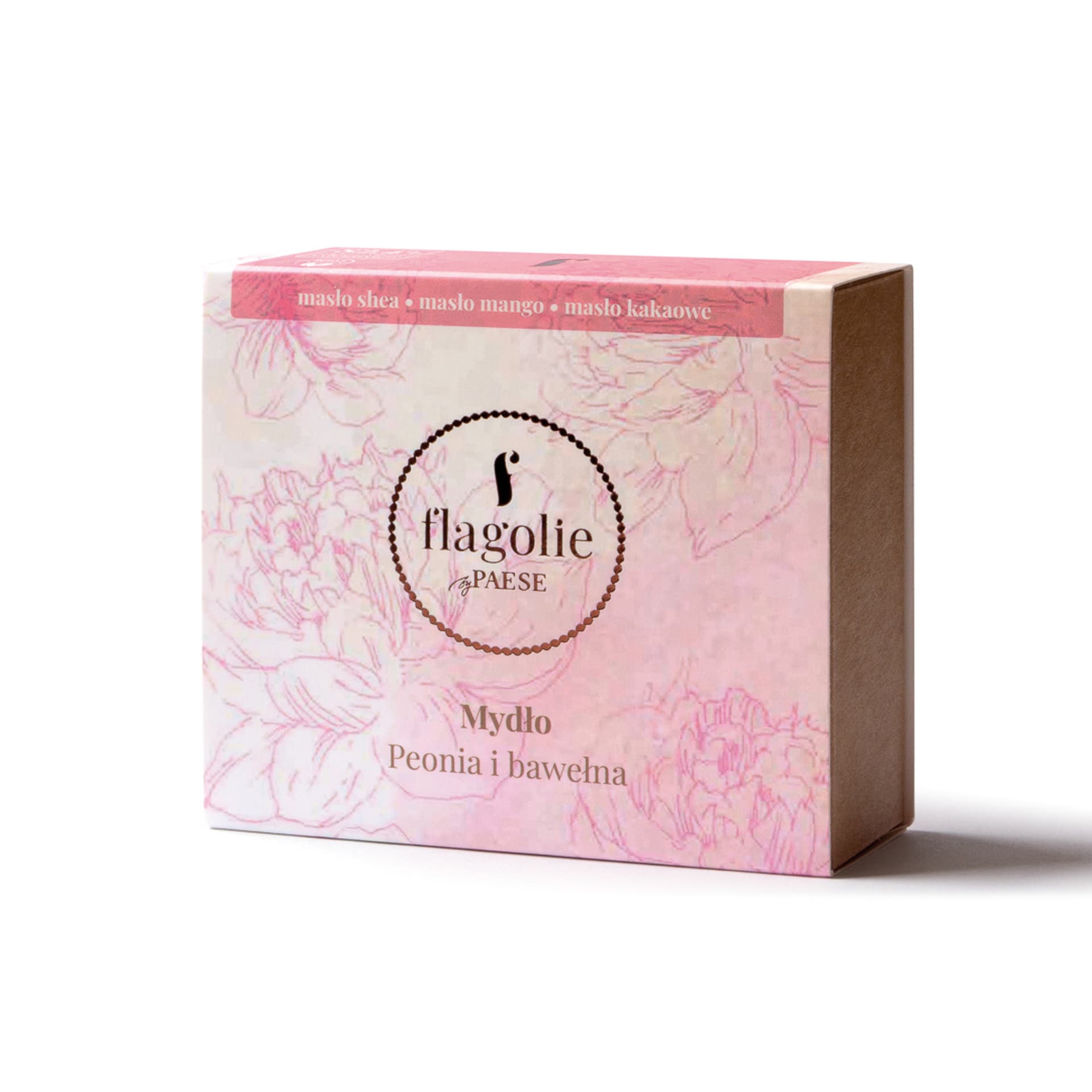 

FLAGOLIE Mydło naturalne w kostce Peonia i Bawełna 90g