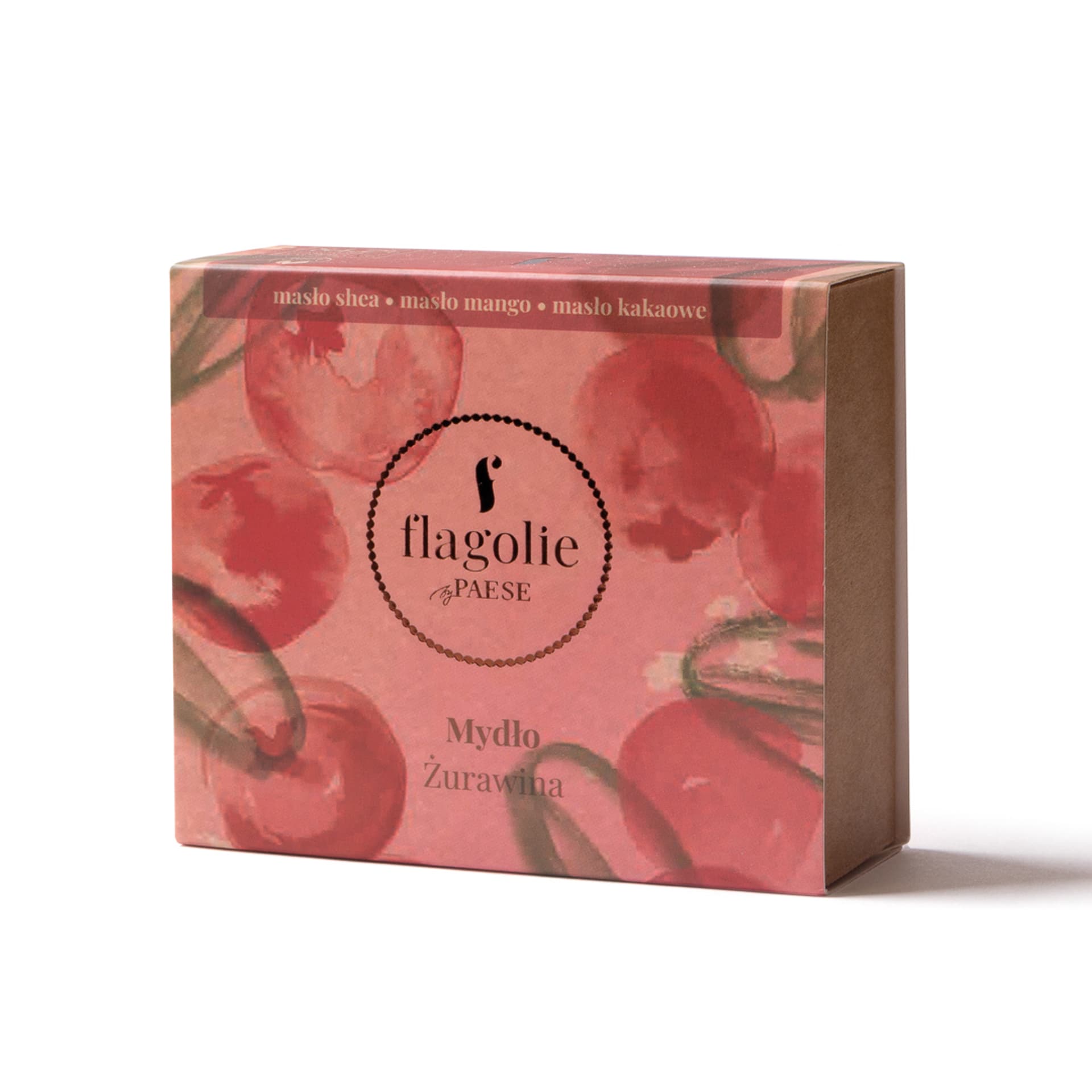 

FLAGOLIE Mydło naturalne w kostce Żurawina 90g