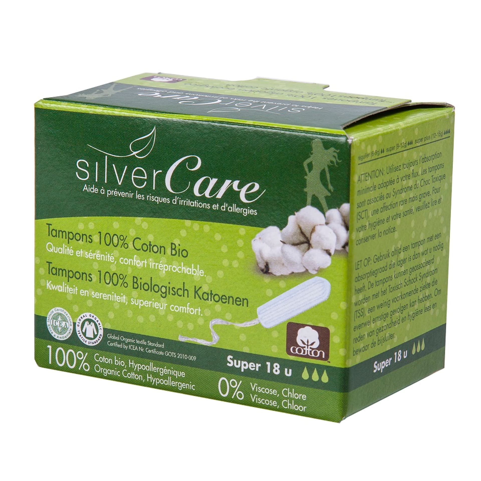 

MASMI Silver Care tampony bez aplikatora Super 18szt.