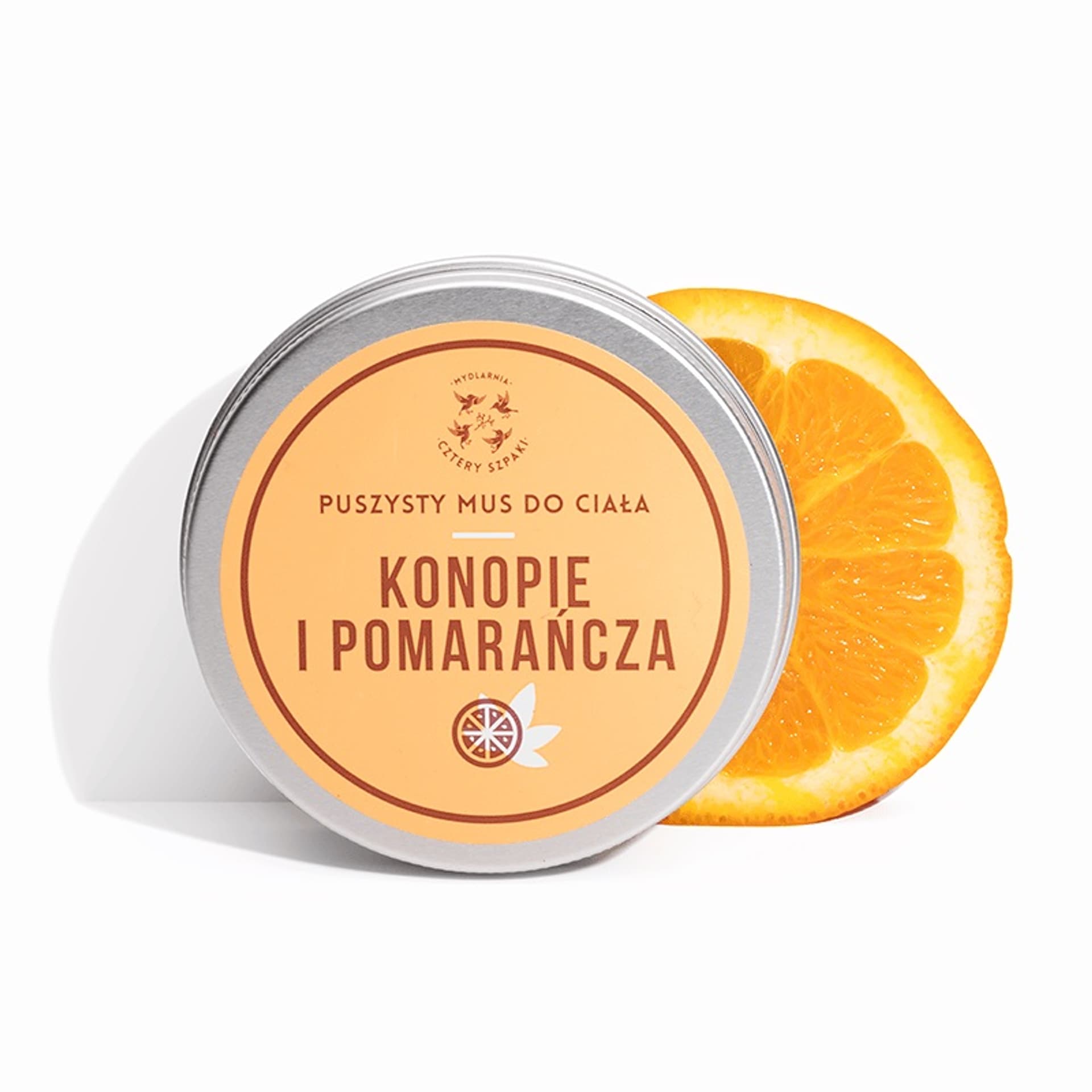 

MYDLARNIA CZTERY SZPAKI Mus do ciała Konopie i Pomarańcza 150ml