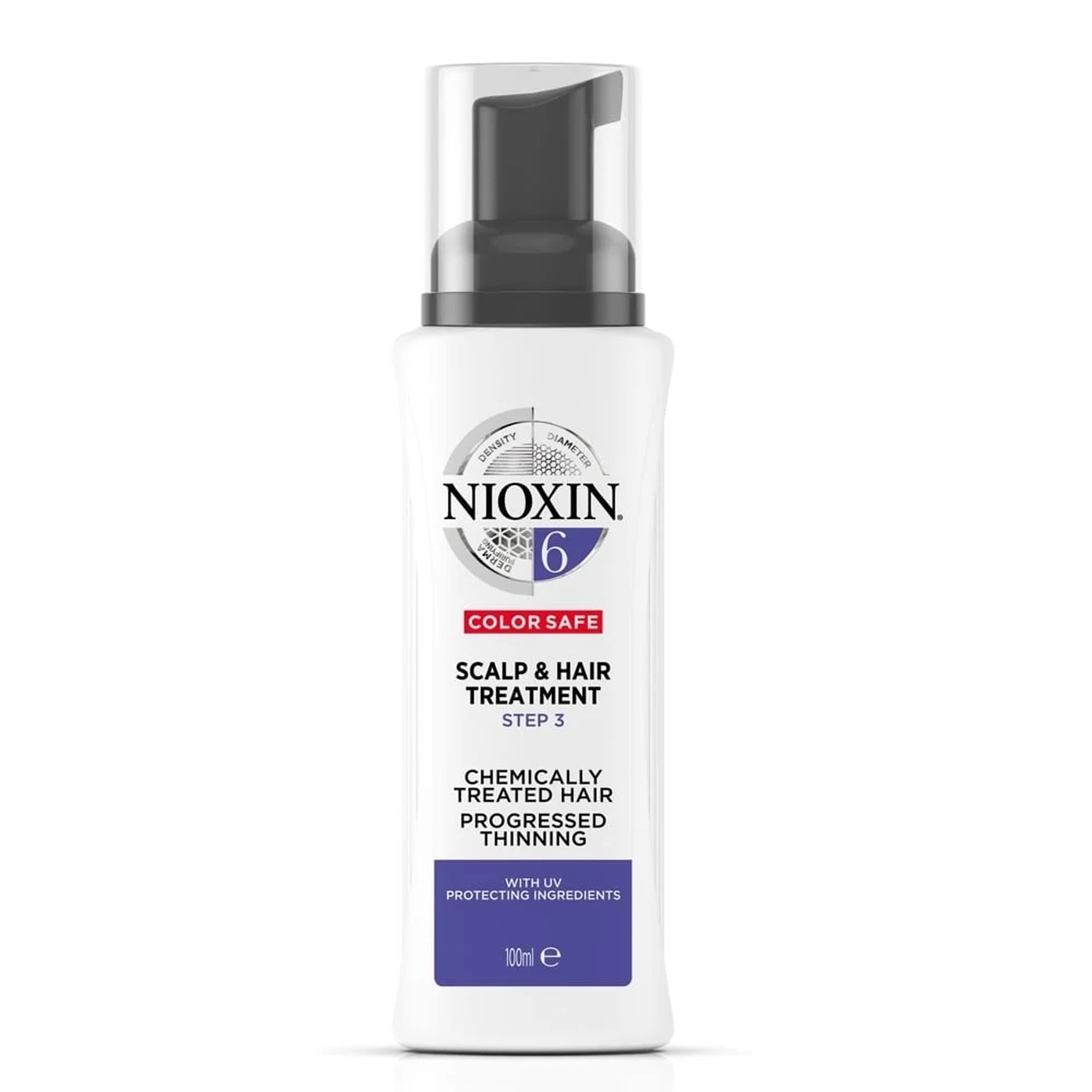 

NIOXIN System 6 Scalp Hair Leave-In Treatment kuracja bez spłukiwania do skóry głowy i włosów po zabiegach chemicznych znacznie przerzedzonych 100ml