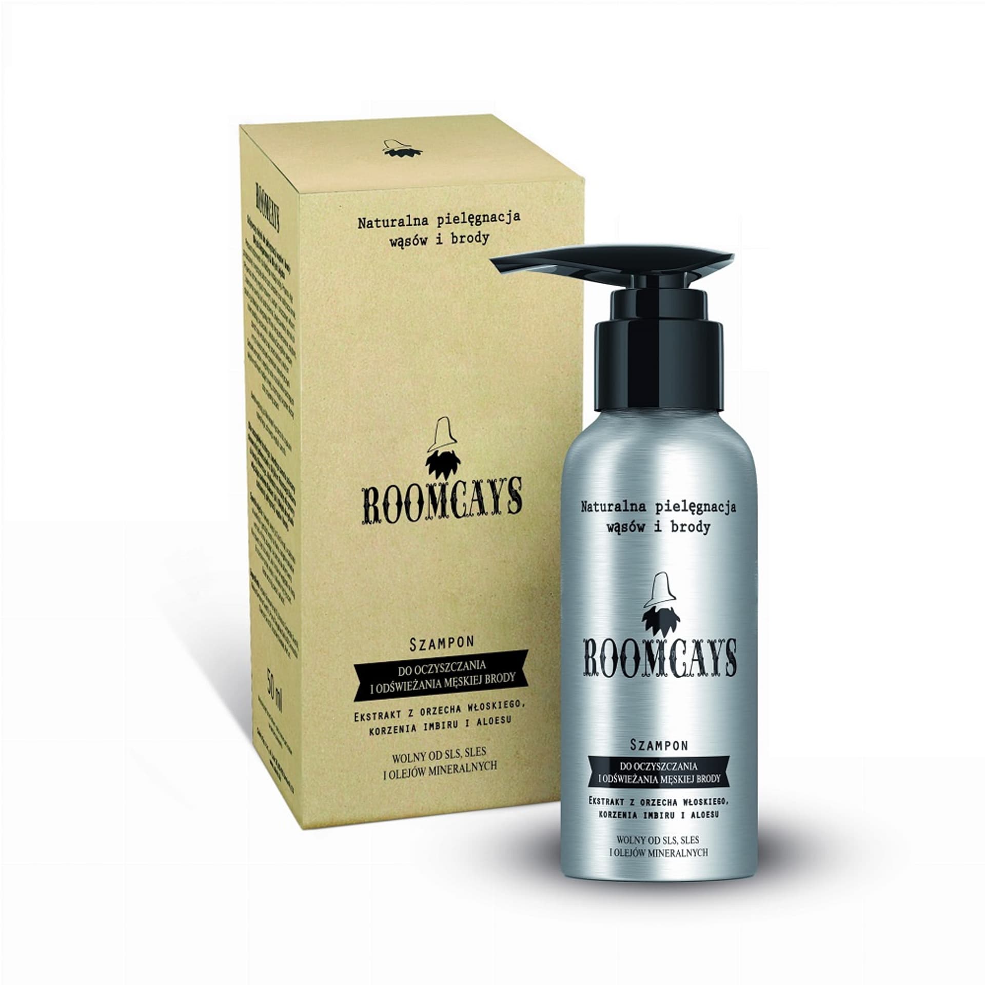 

ROOMCAYS Szampon do oczyszczania i odświeżania męskiej brody 120ml