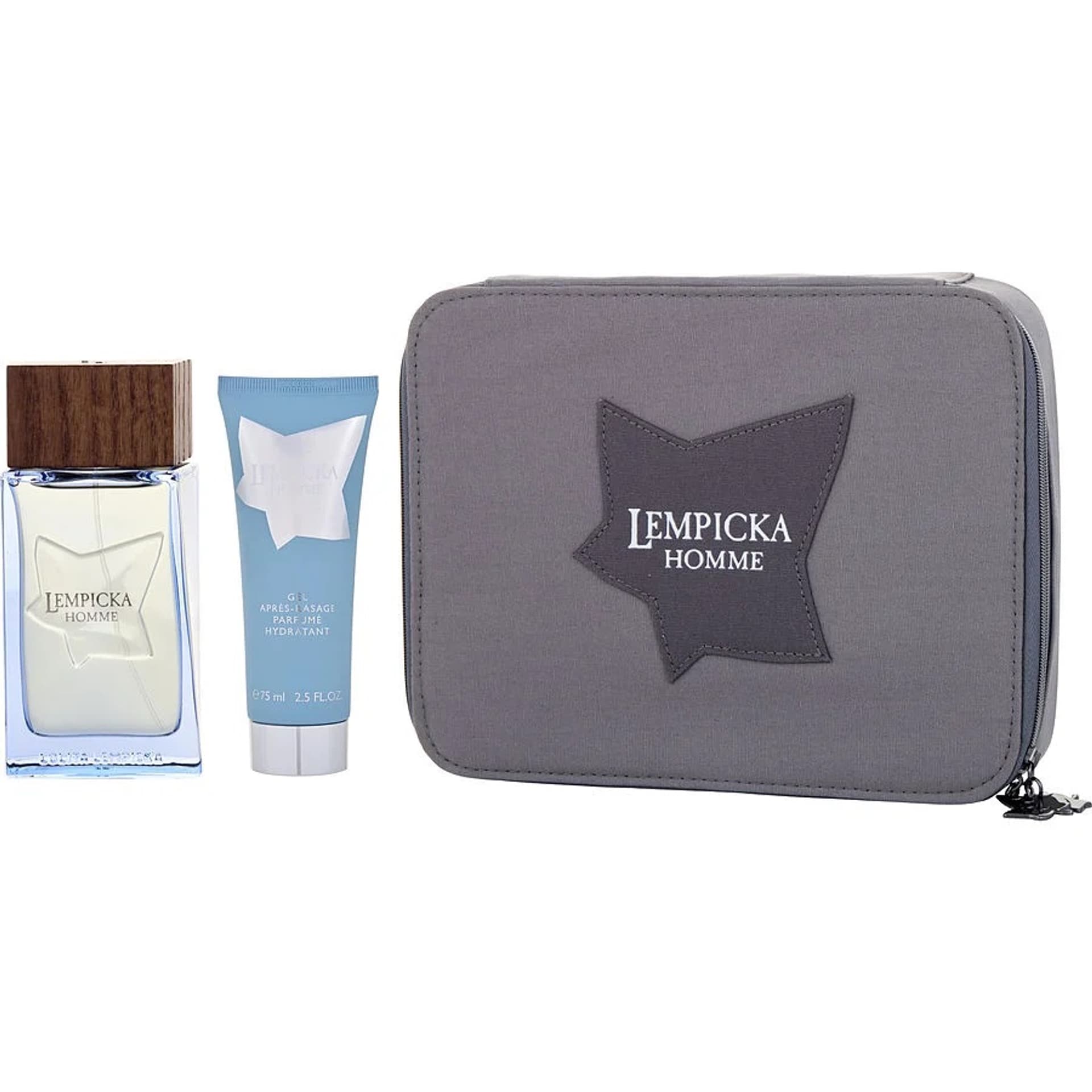 

SET LOLITA LEMPICKA Homme EDT spray 100ml + ASG 75ml + COSMETICS BAG