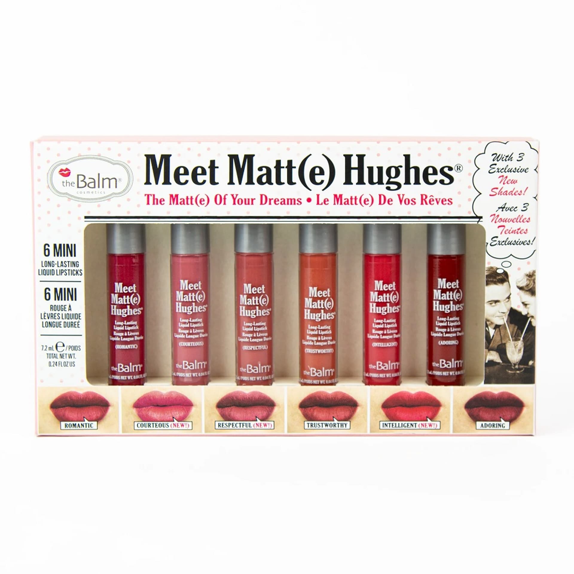 

THE BALM SET Meet Matte Hughes Long Lasting Liquid Lipstick pomadka do ust 6x1,2ml