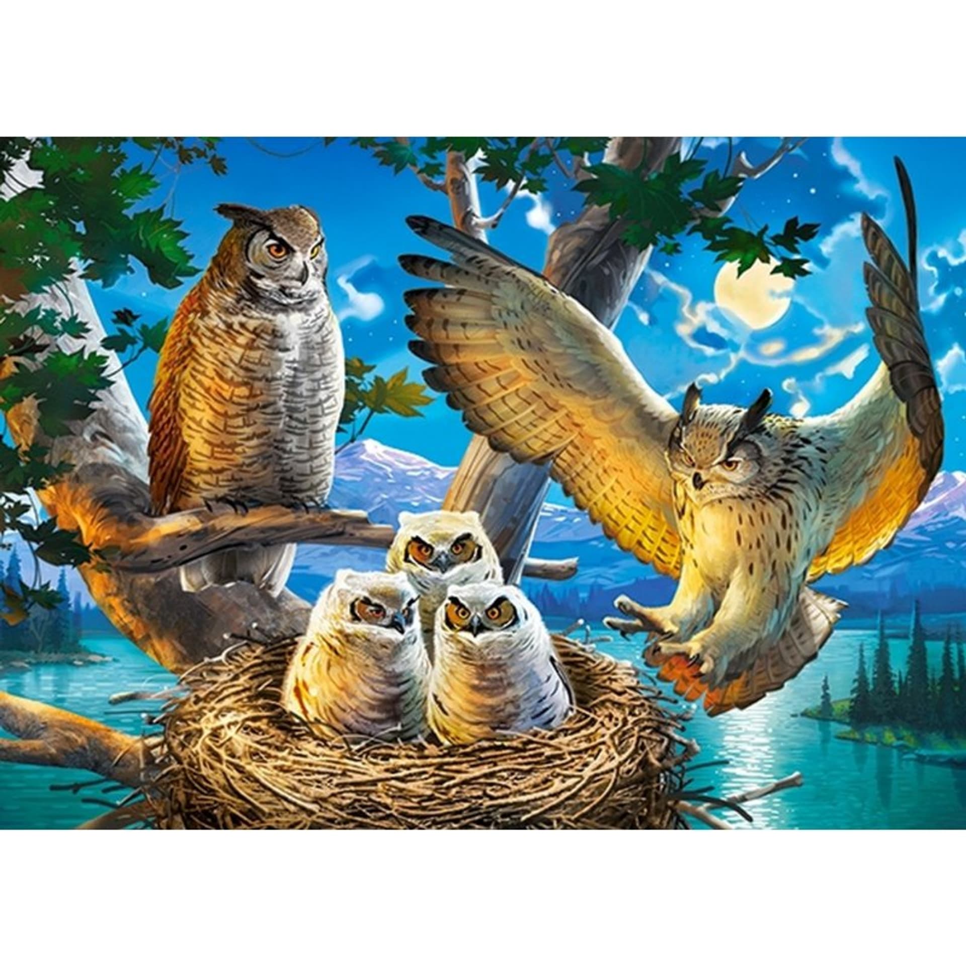 

Puzzle 180 el. owl family