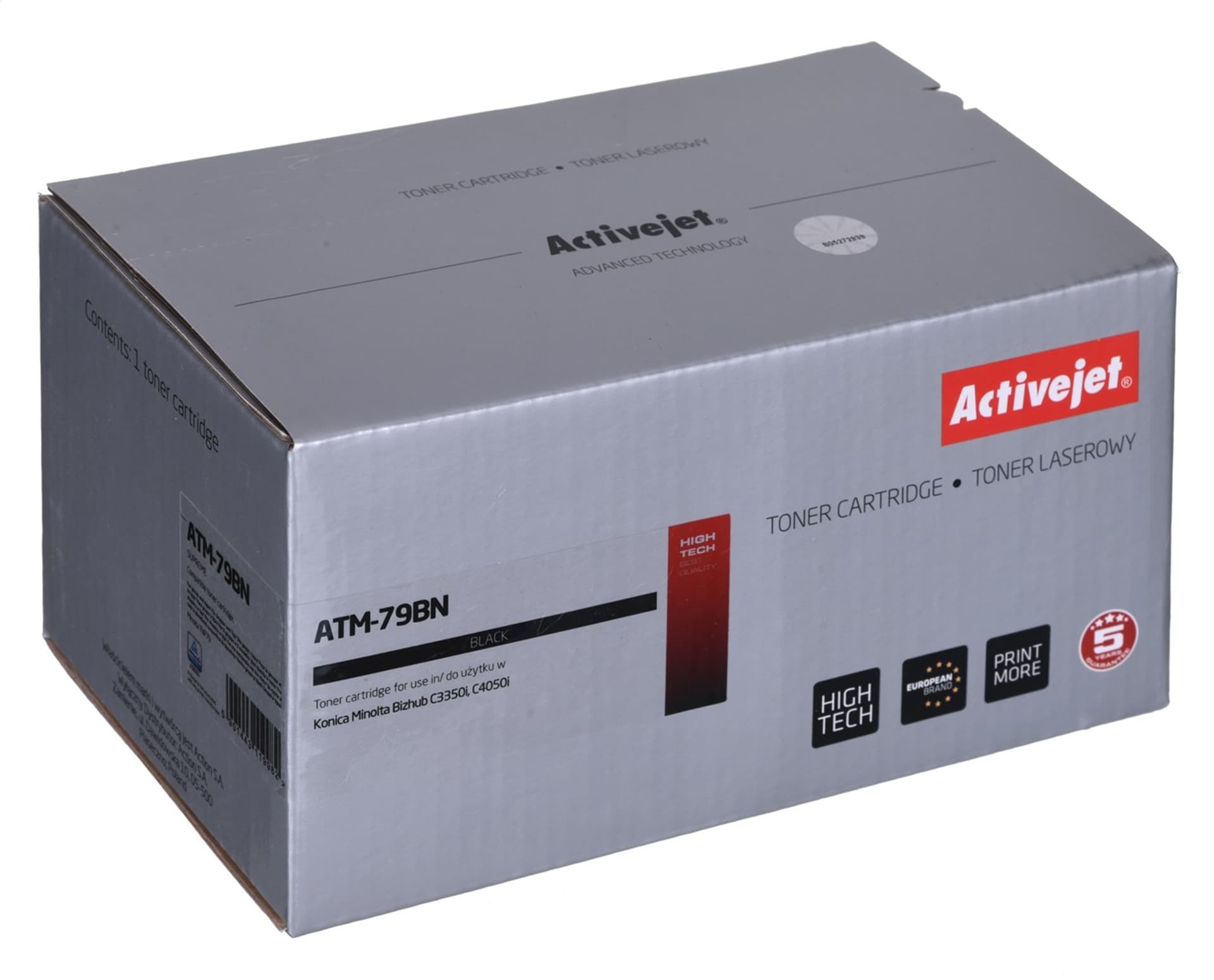 

Toner Activejet ATM-79BN (zamiennik Konica Minolta TNP79K; Supreme; 13000 stron; czarny)