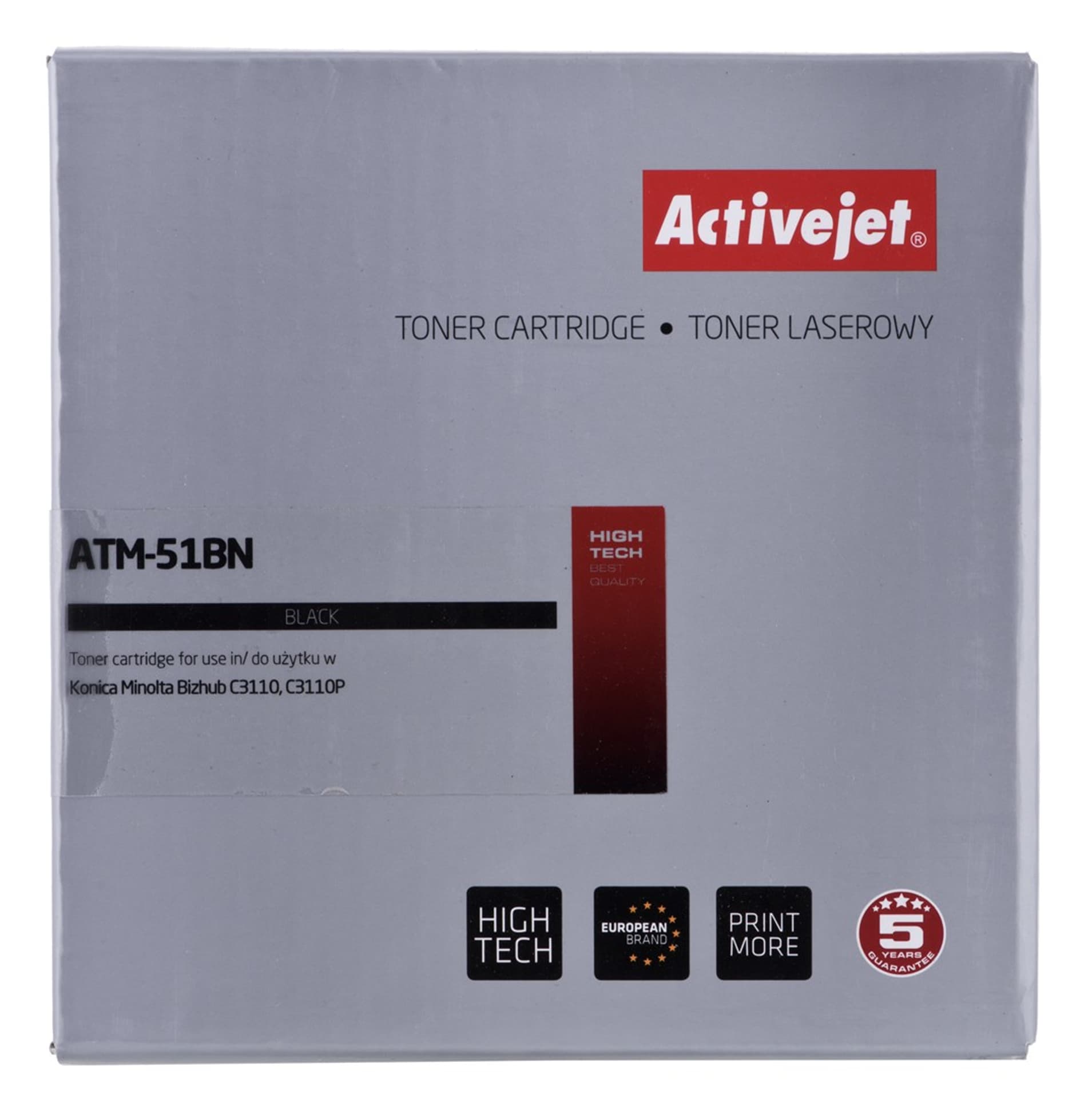 

Toner Activejet ATM-51BN (zamiennik Konica Minolta TNP51K; Supreme; 6000 stron; czarny)