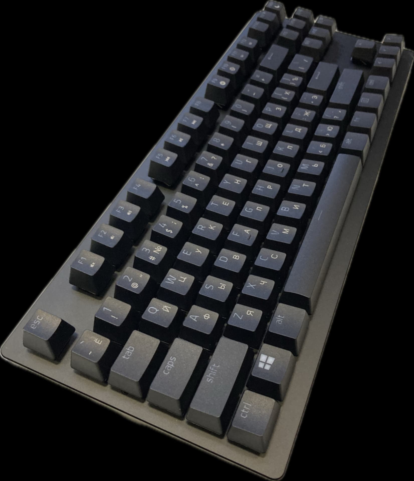 

Razer Huntsman V2 TKL Optyczna klawiatura do gier RGB LED, ukłąd klawiszy - RU, przewodowa, czarna, Clicky Purple Switch