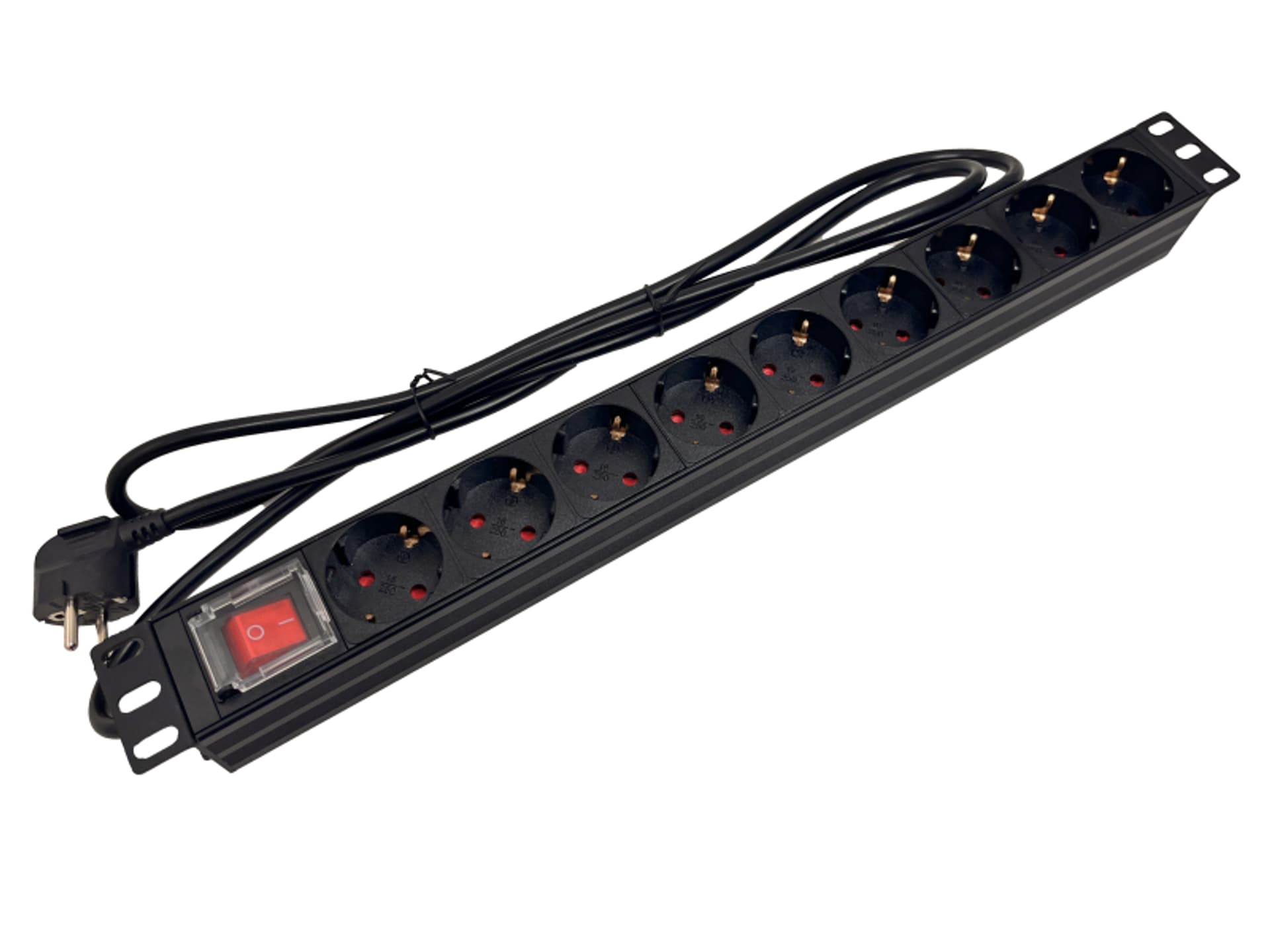 

Listwa zasilająca 19" 230V - 9 gniazd (typu F - CEE 7/3 schuko), z wyłącznikiem LED, kabel 1,8m CEE 7/7 ALANTEC - ALANTEC, Typu f - cee 7/3 schuko)/z wyłącznikiem led/kabel 1.8m cee 7/7 alantec - alante