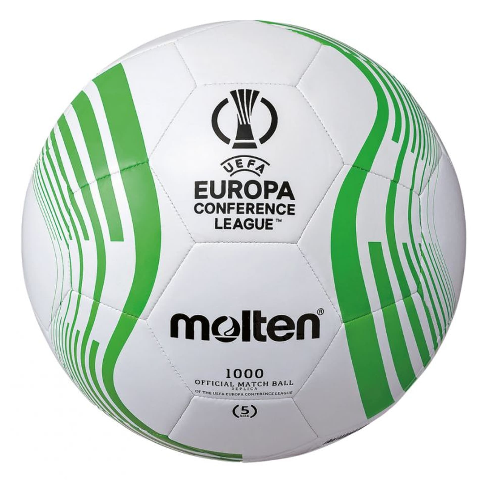 

Piłka nożna Molten UEFA Europa Conference League 2022/23 (kolor Biały. Zielony)