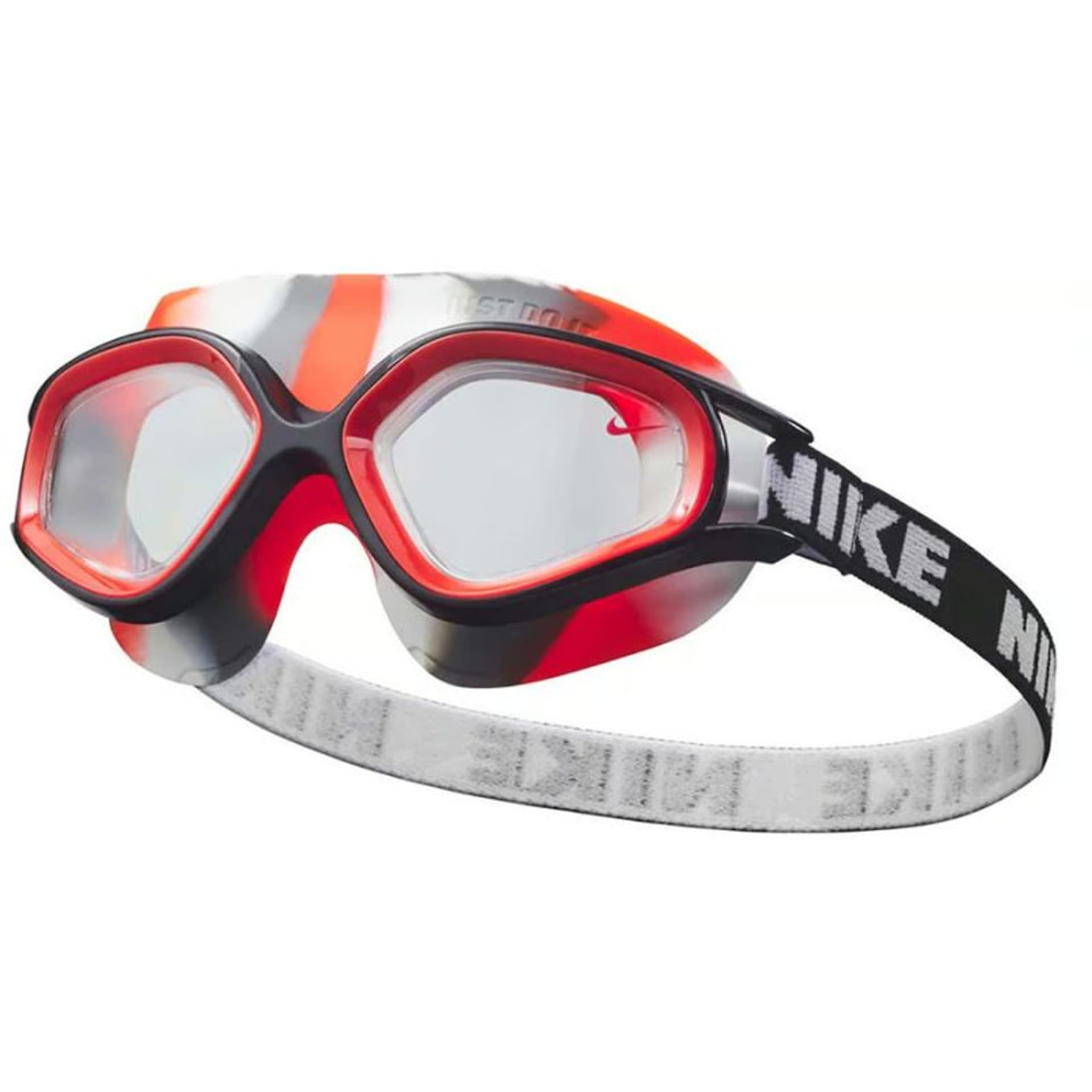 

Okulary pływackie Nike Expanse Kids' Swim Mask Jr NESSD124 (kolor Czarny. Czerwony, rozmiar junior)