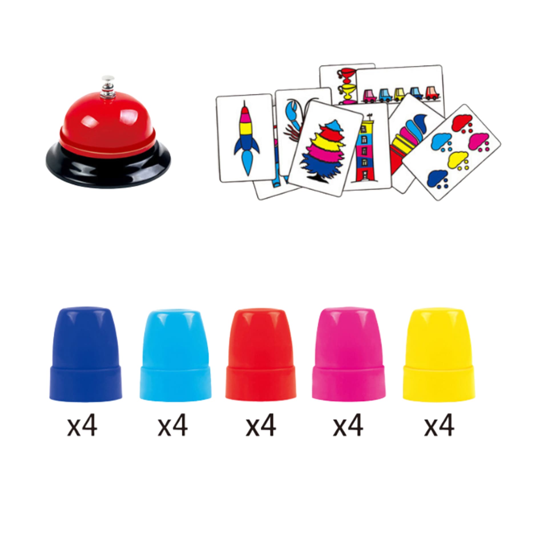 

GRA ZRĘCZNOŚCIOWA SZYBKIE KUBECZKI KARTY DZWONEK