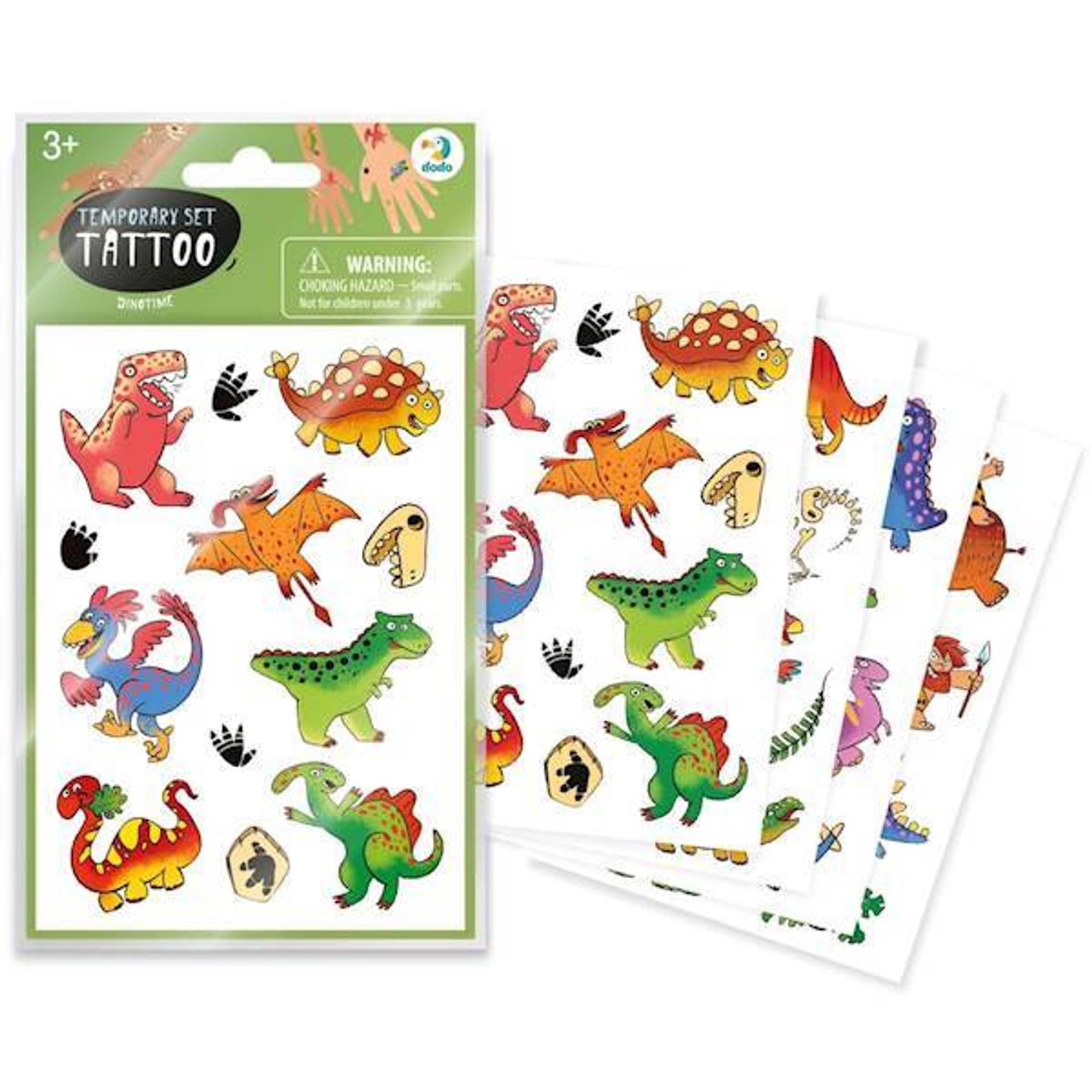 

Zestaw tymczasowych tatuaży Dinozaury 301104