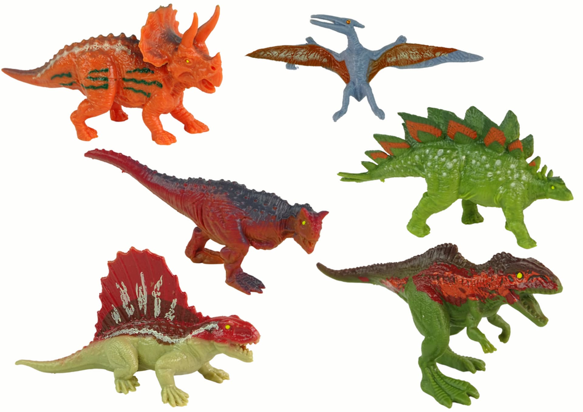 

Zestaw Figurki Dinozaury 6 sztuk Kolorowe