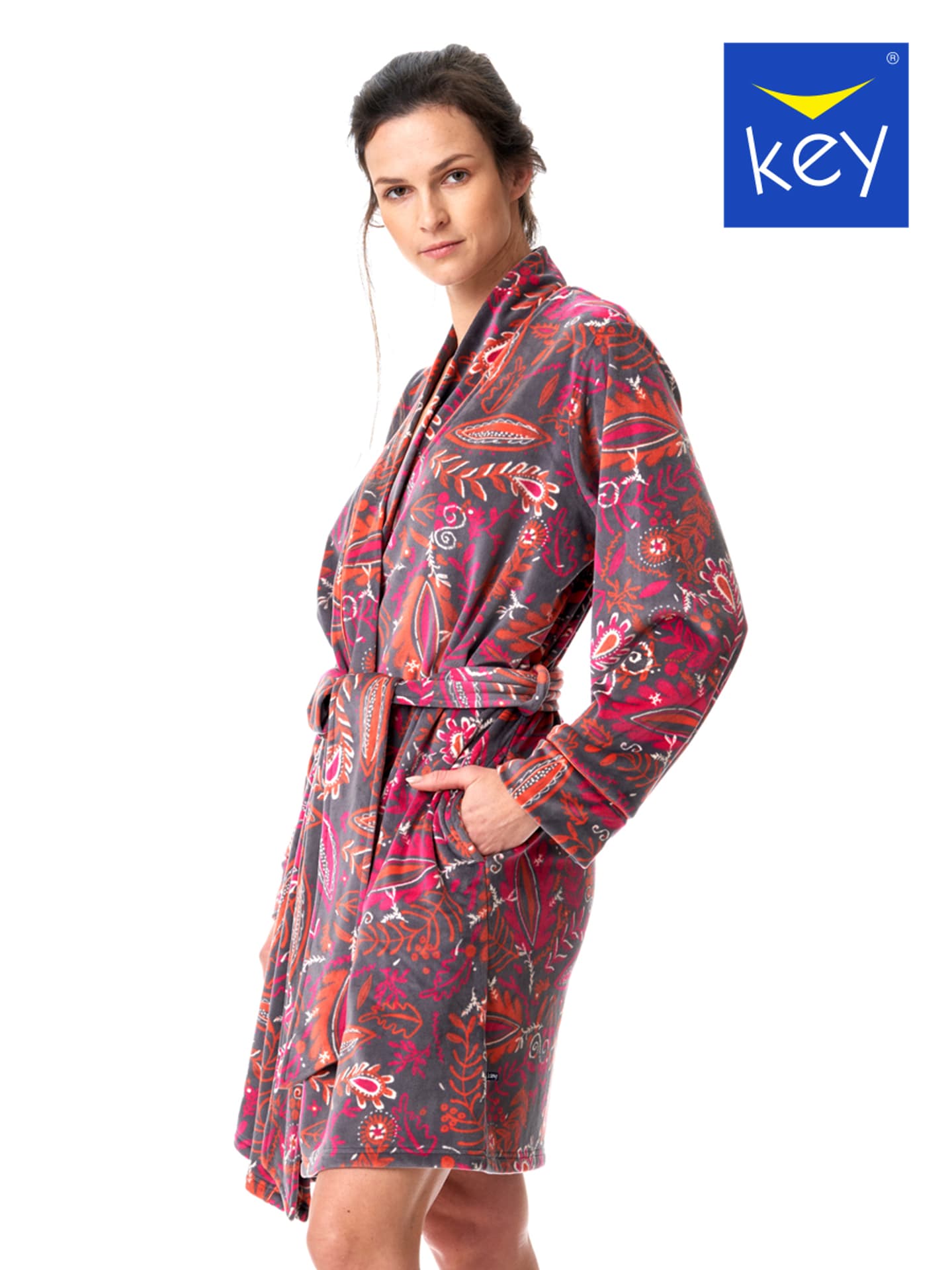 

SZLAFROK KEY LGD-782 B23 (kolor Bordowy, rozmiar XL)