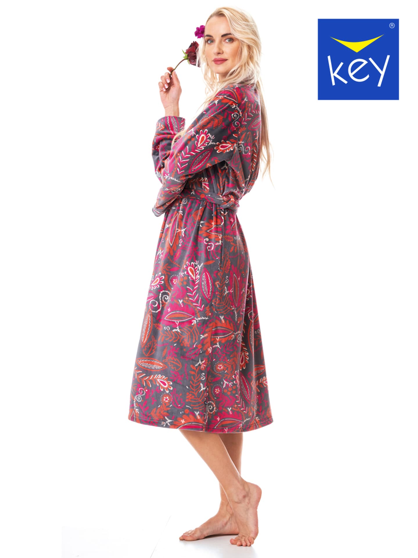 

SZLAFROK KEY LGL-782 B23 (kolor Bordowy, rozmiar L)