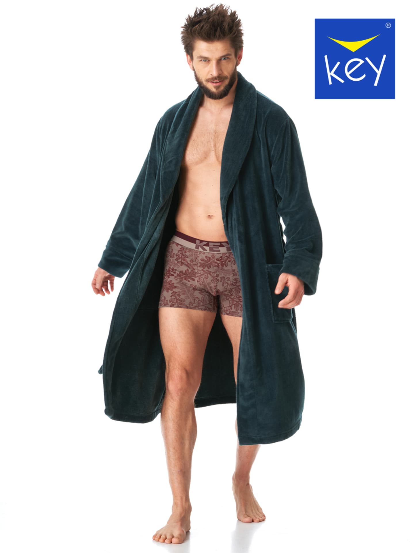 

SZLAFROK KEY MGL-208 B23 (kolor zielony ciemny, rozmiar XL/XXL)