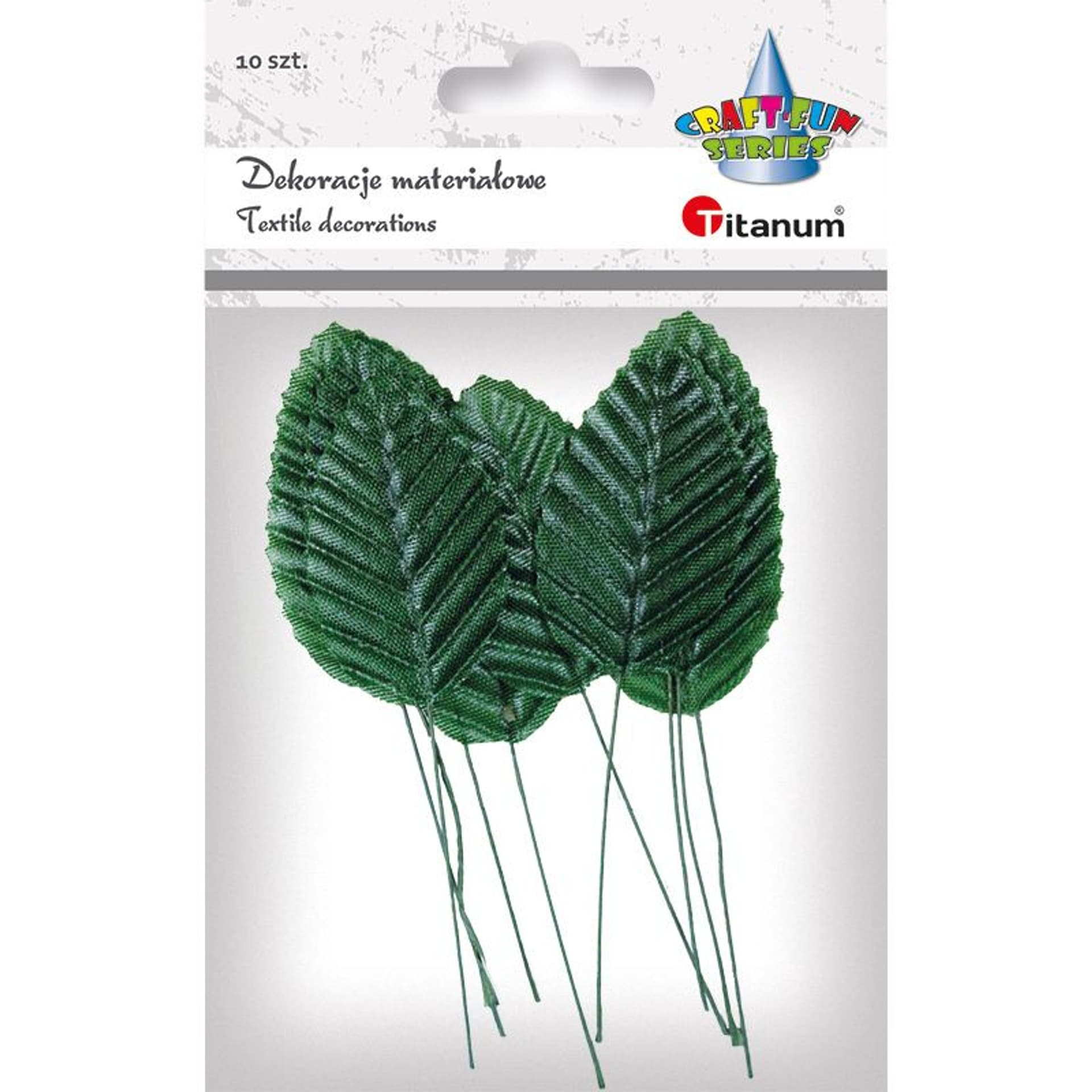 

Materiałowe liście na druciku floryst.c.zielone 396471 TITANUM