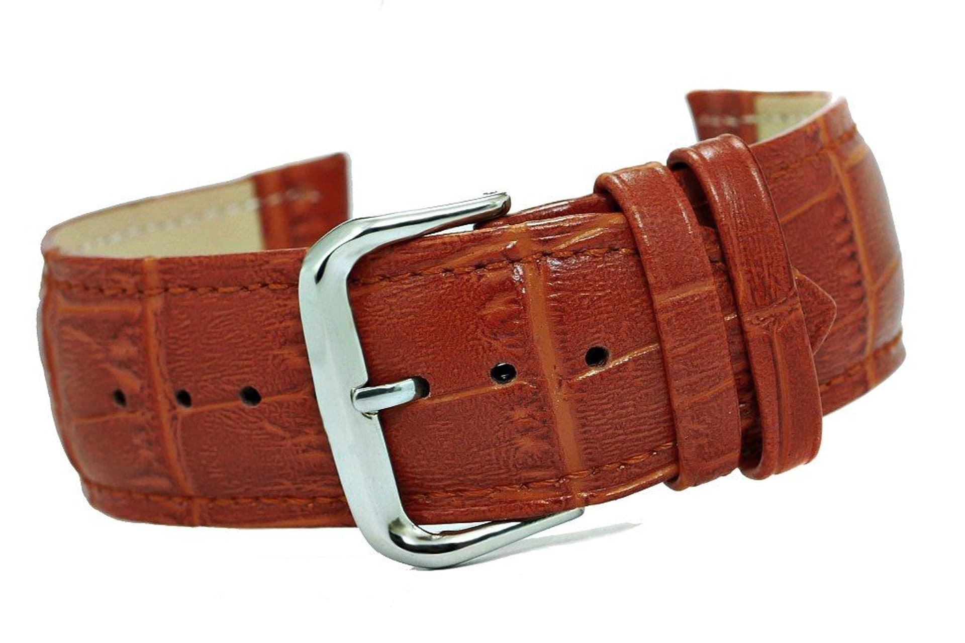 

Pasek do zegarka - Skóra 24 mm 24K6 Jasno brązowy
