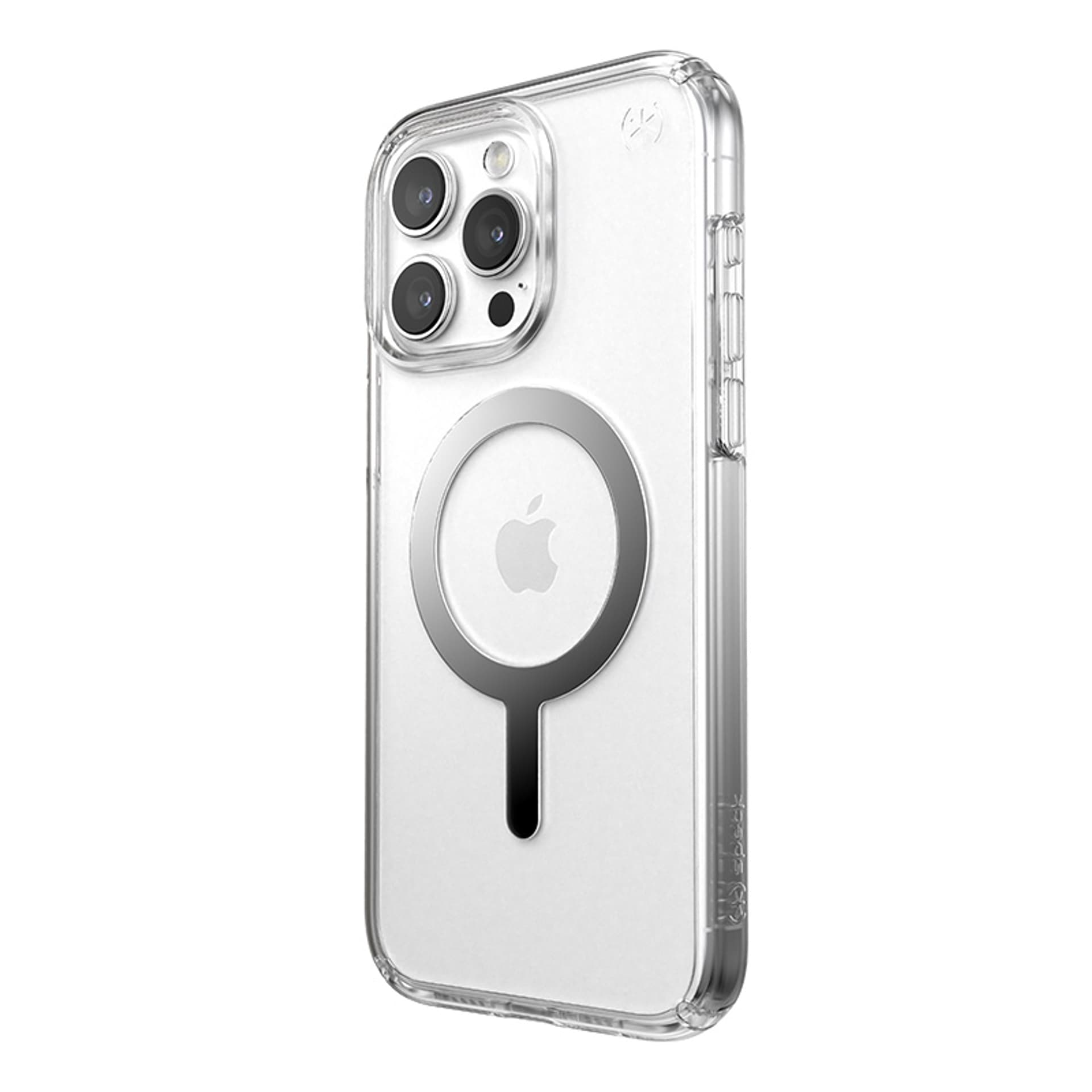 

Speck Presidio Perfect-Clear MagSafe - Etui iPhone 15 Pro Max (Clear / Chrome Finish / Serene Silver)