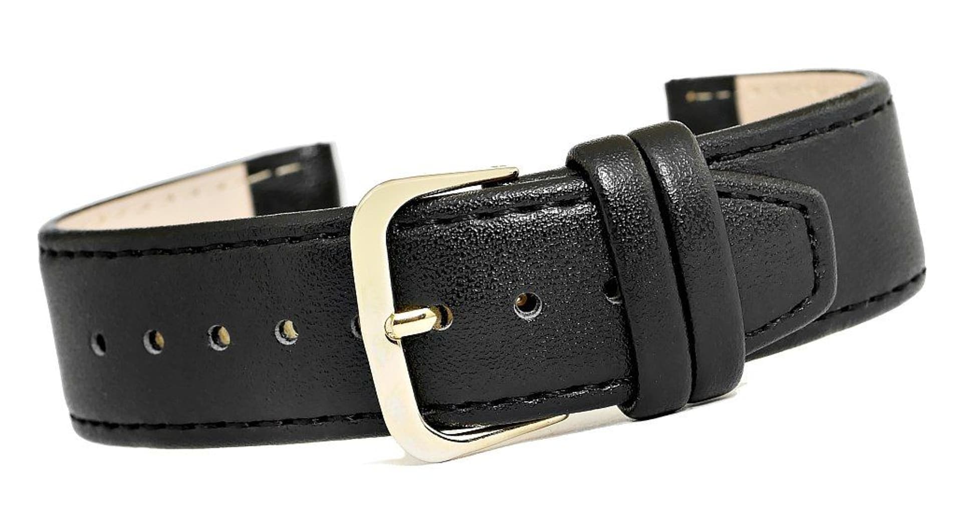 

Pasek do zegarka CLASSIC - skóra 22 mm 4999-22XXL-1Z Czarny